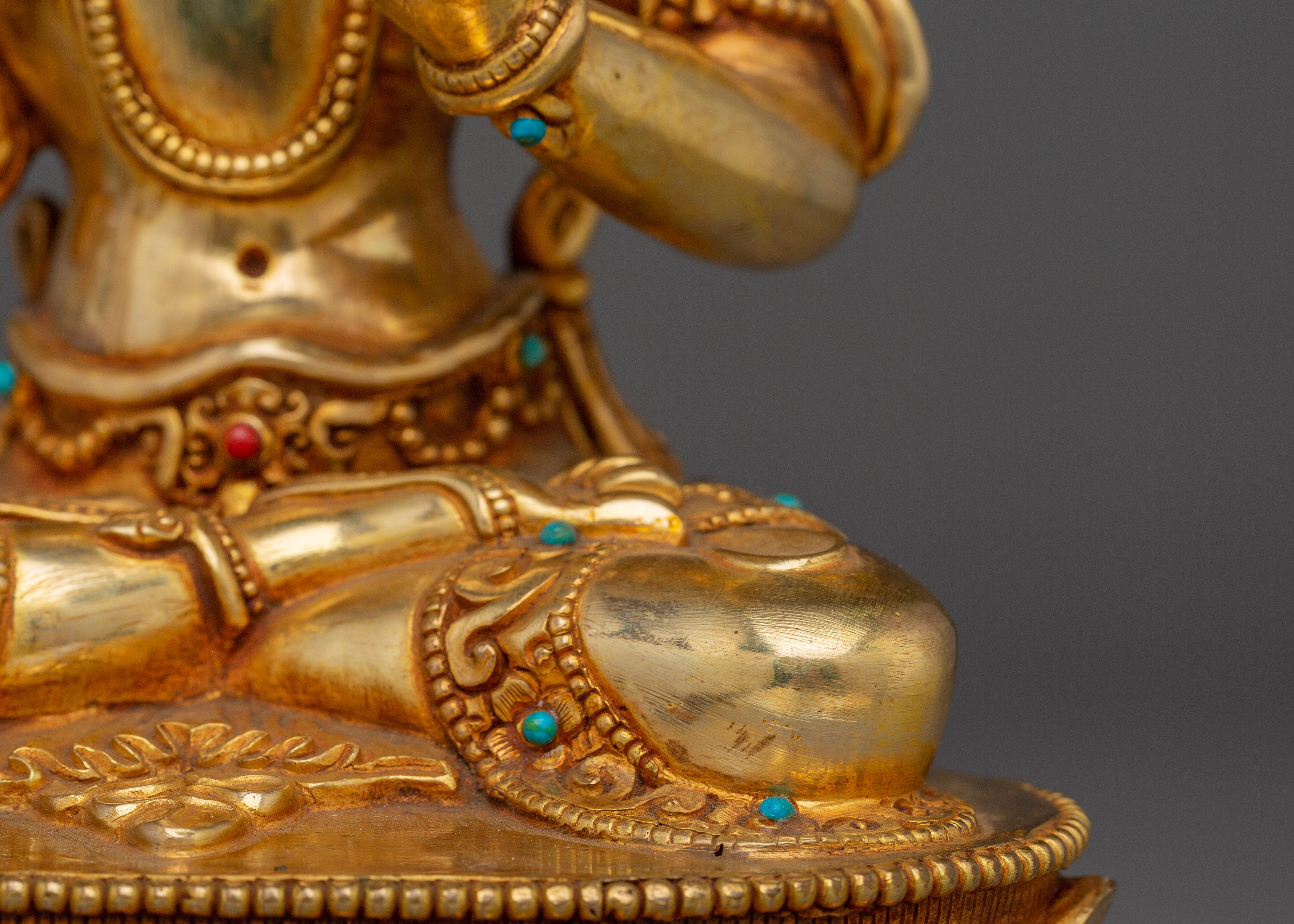 Wisdom Bodhisattva Manjushri Handmade Statue for Spirituality