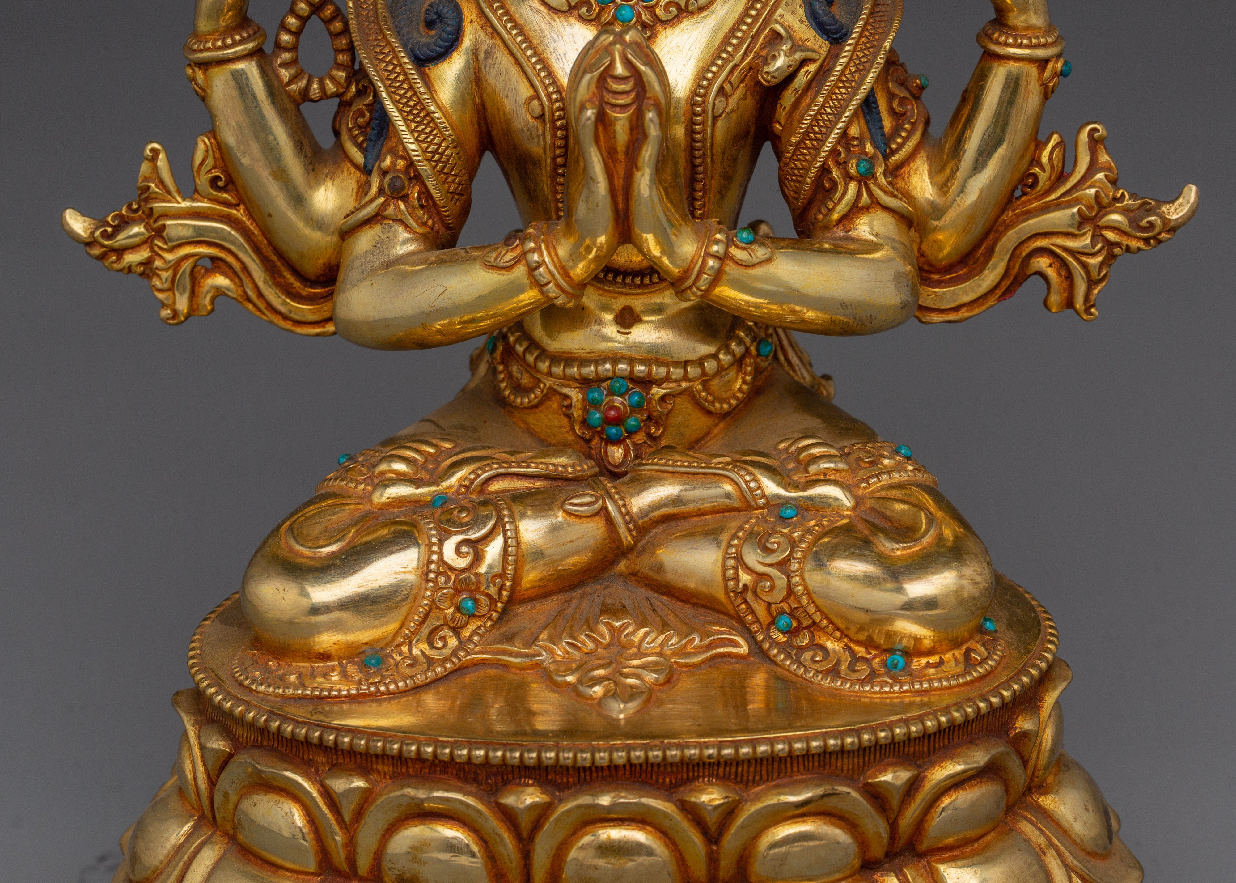 Chenrezig Handcrafted Statue | Avalokiteshvara Artwork