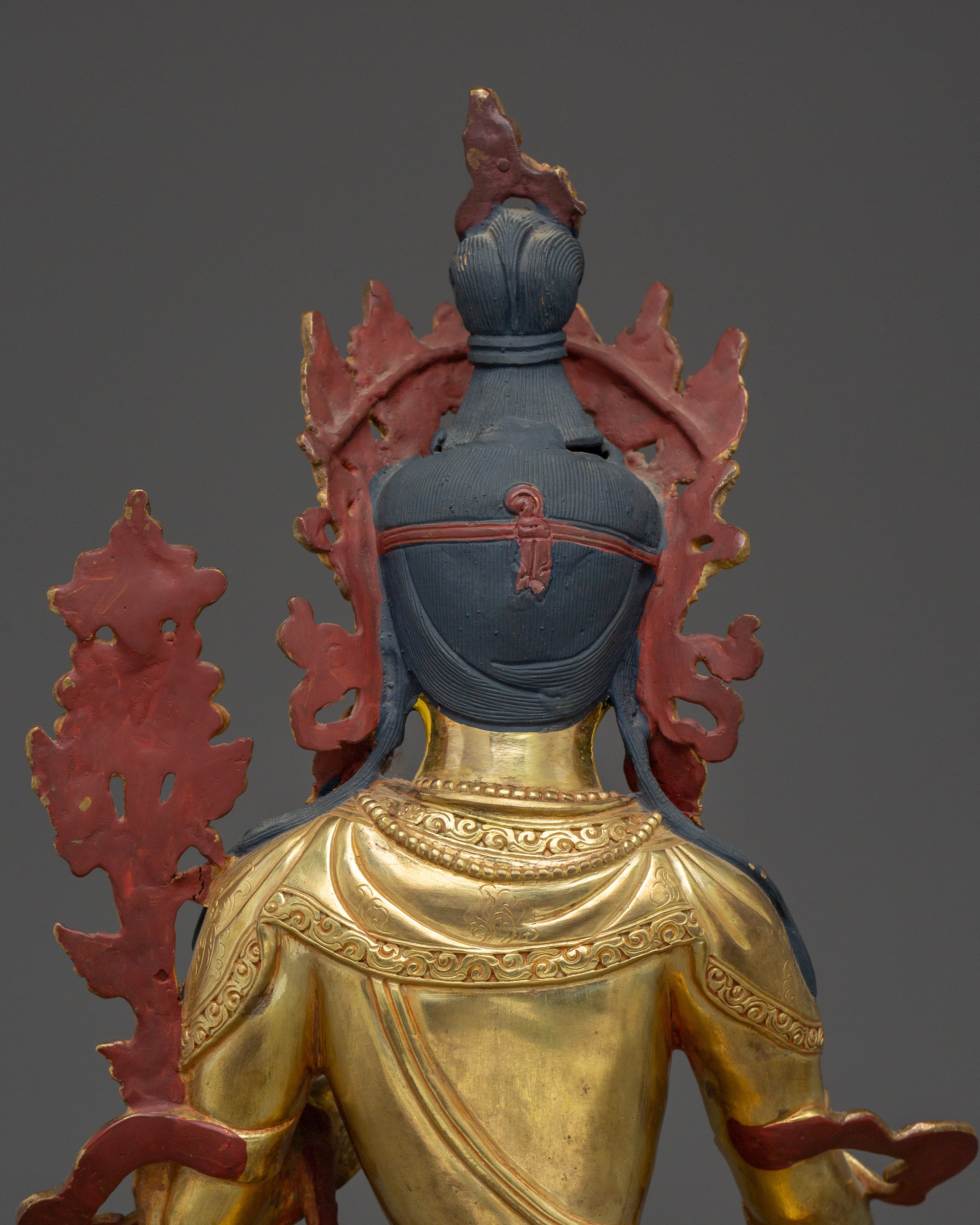 Meditation Goddess White Tara Statue | Peaceful Tara