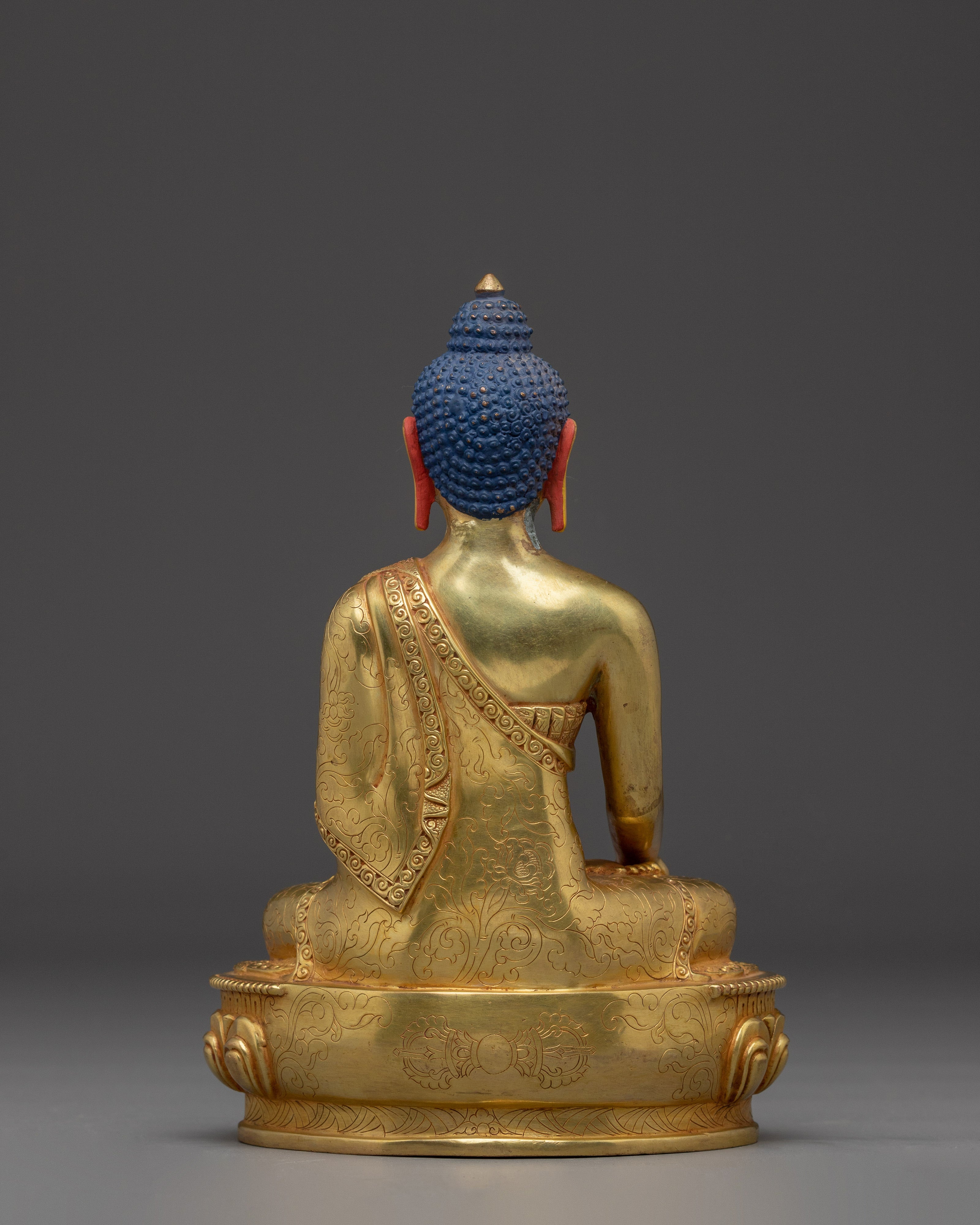 Peaceful Shakyamuni Buddha in Copper | Sculpture for Meditation and Spiritual Decor