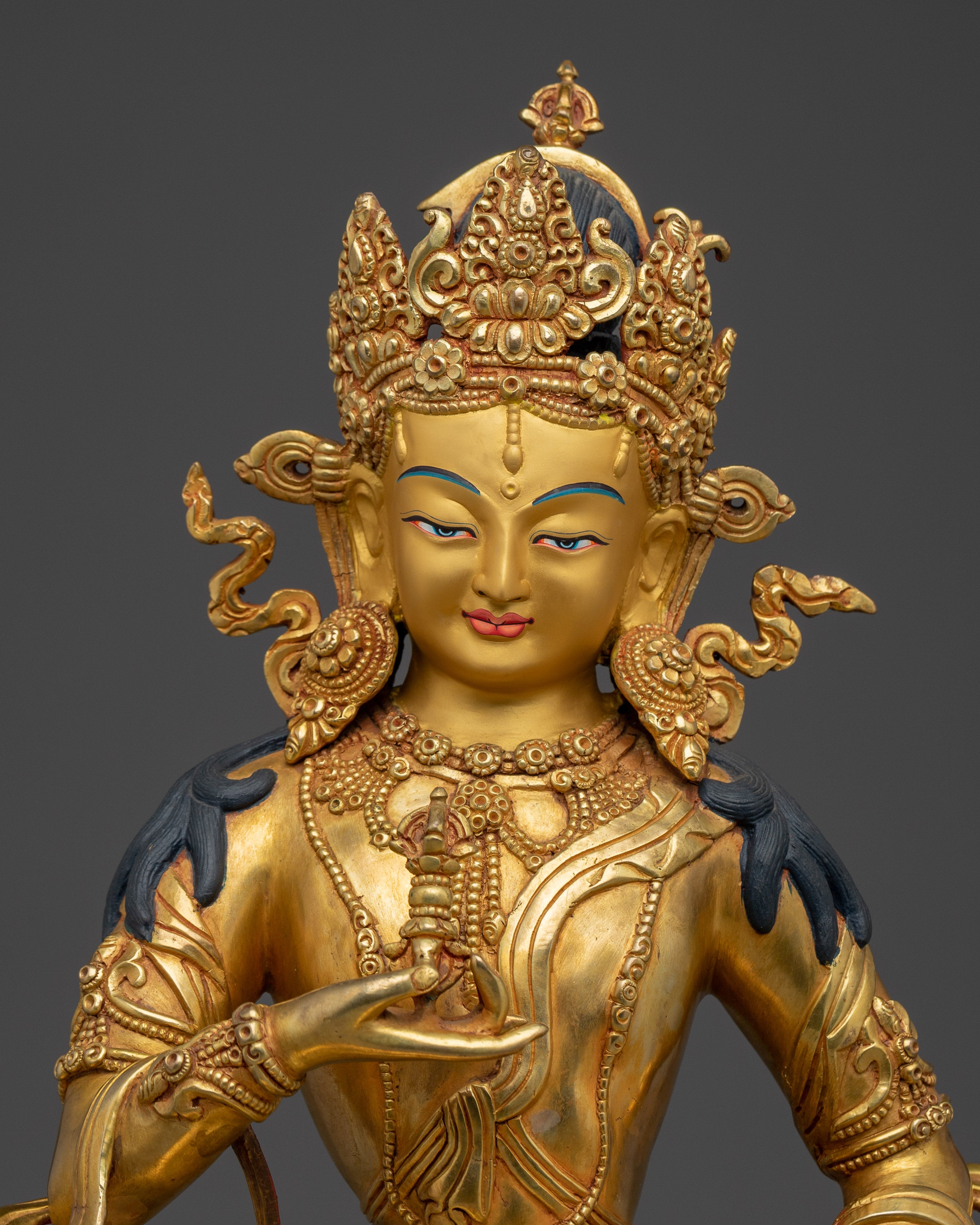 Handcrafted Vajrasattva Statue Made in Nepal | Purification Deity for Altar
