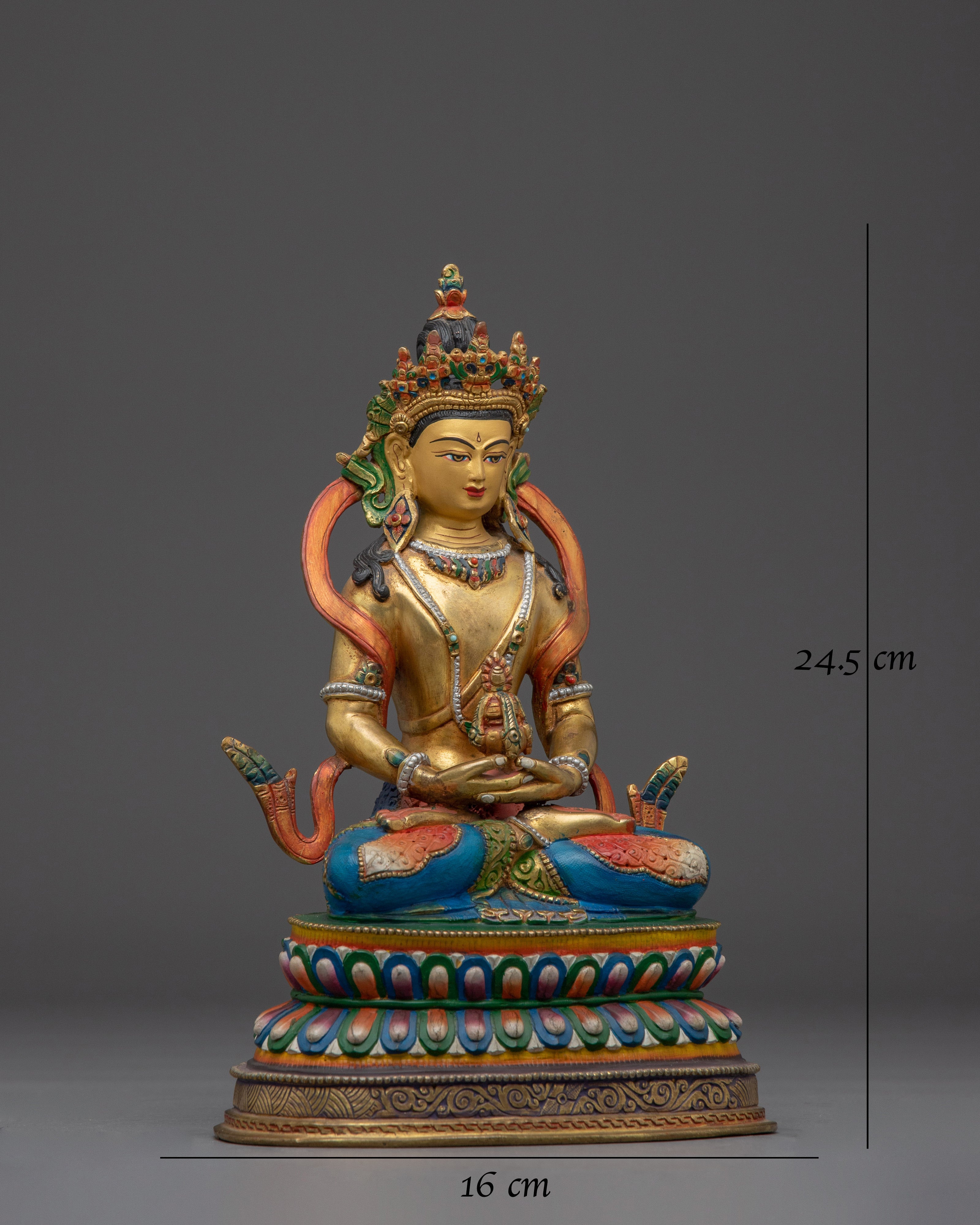 Colorful Amitayus Copper Statue