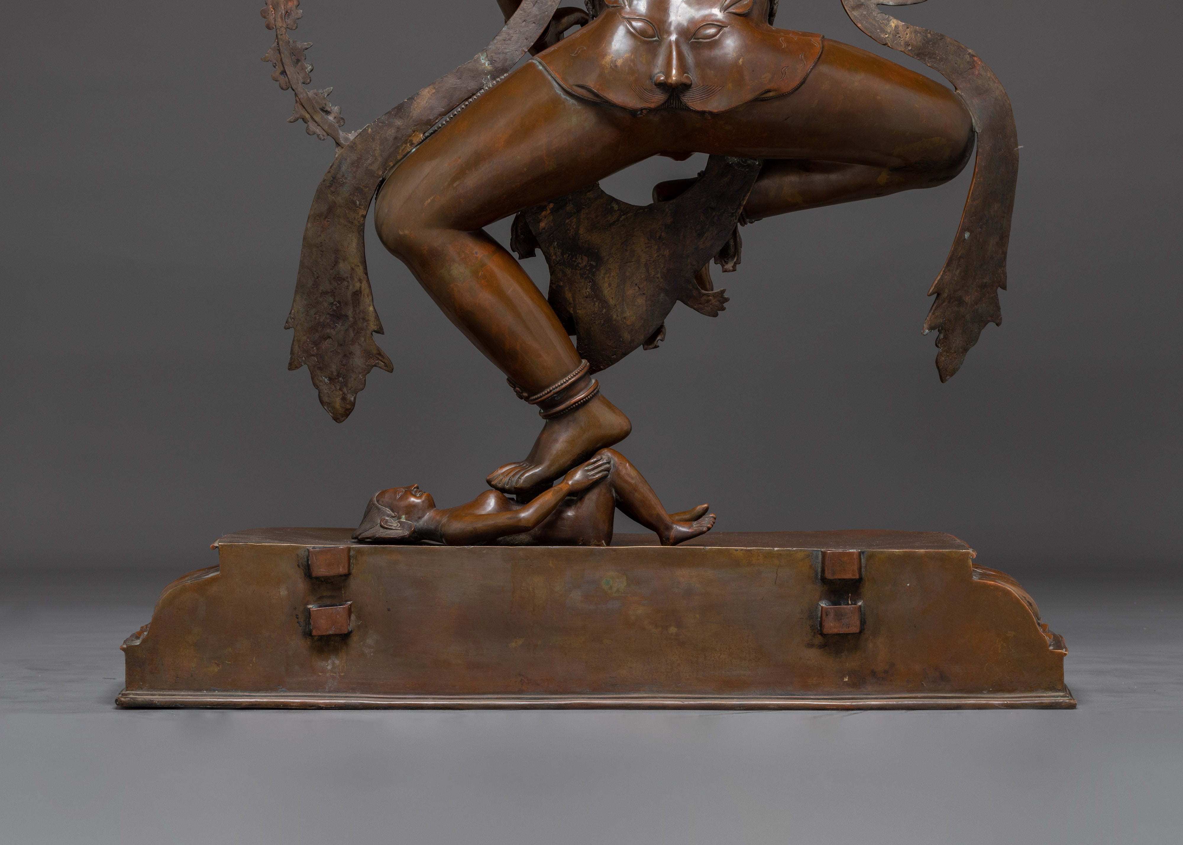 Oxidized Copper Kurkulla Statue | Tantric Goddess Sculpture from Nepal