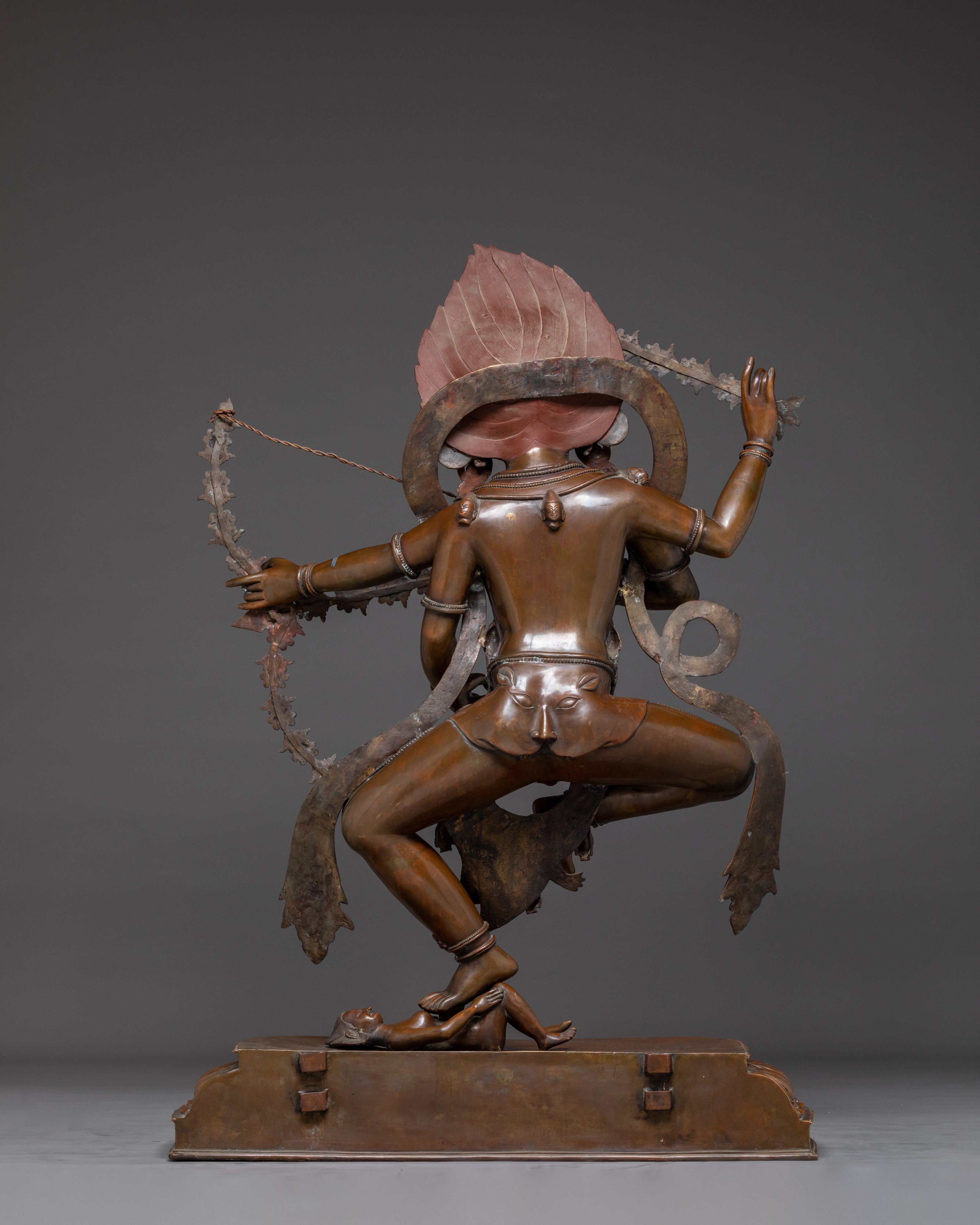 Oxidized Copper Kurkulla Statue | Tantric Goddess Sculpture from Nepal