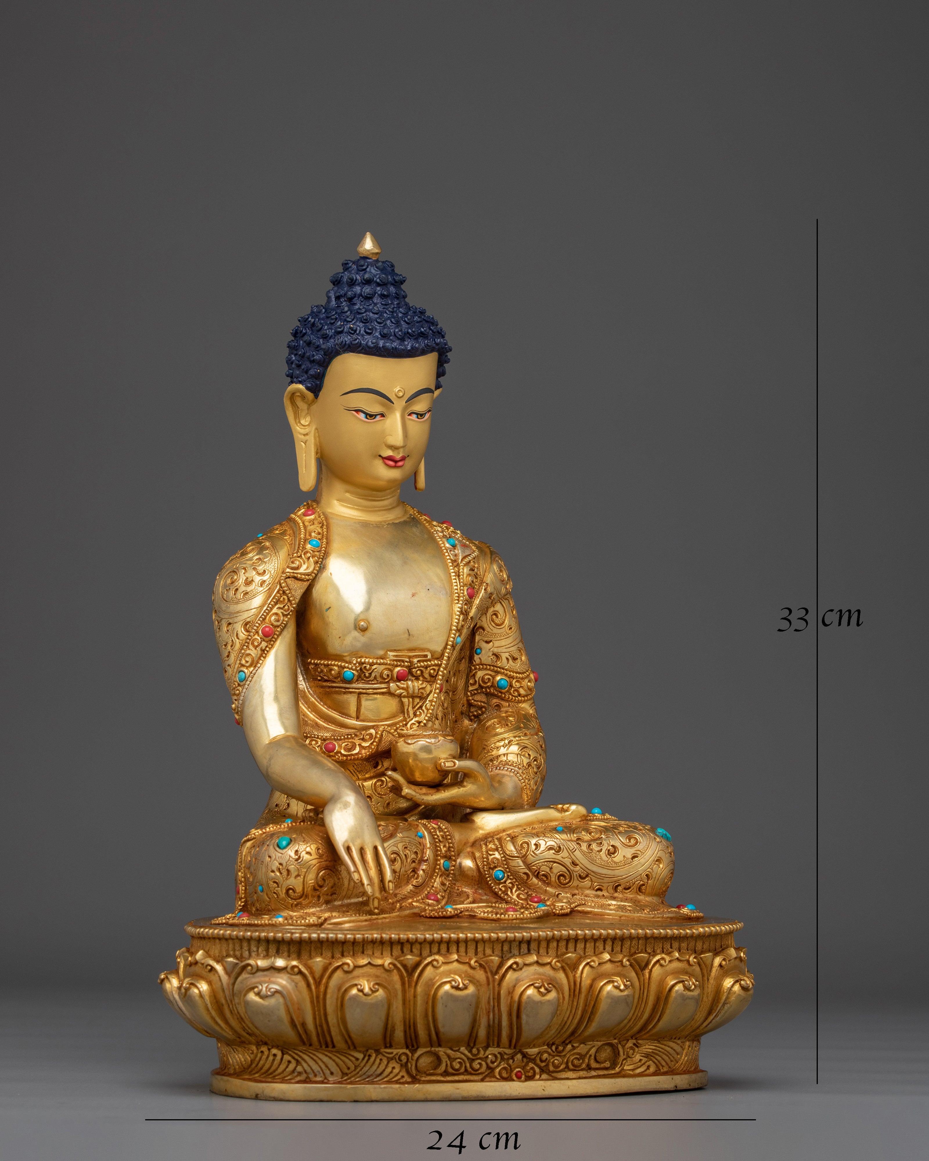 Buddhist Icon Radiant Shakyamuni Buddha Statue