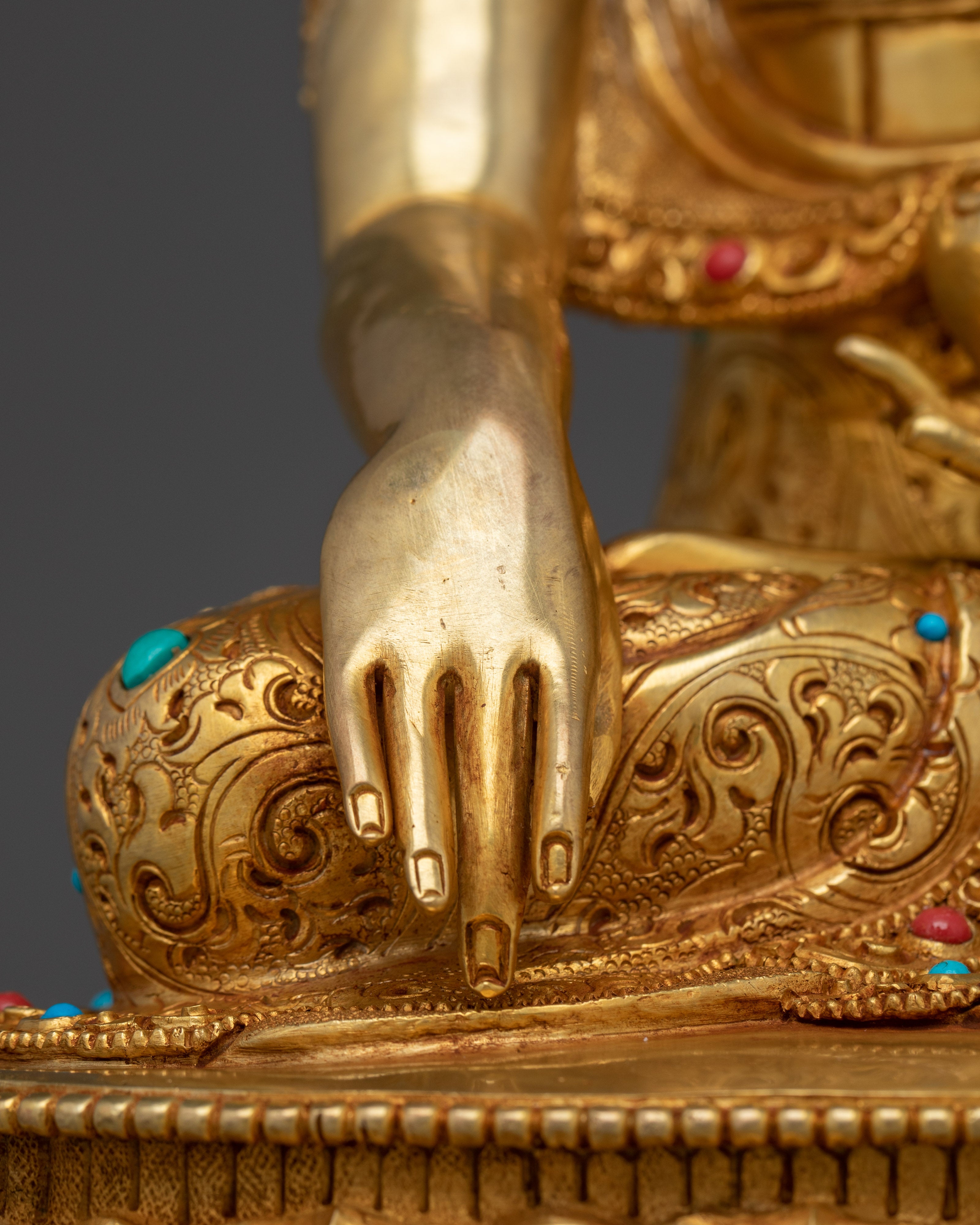 Buddhist Icon Radiant Shakyamuni Buddha Statue | Historical Gautama Buddha