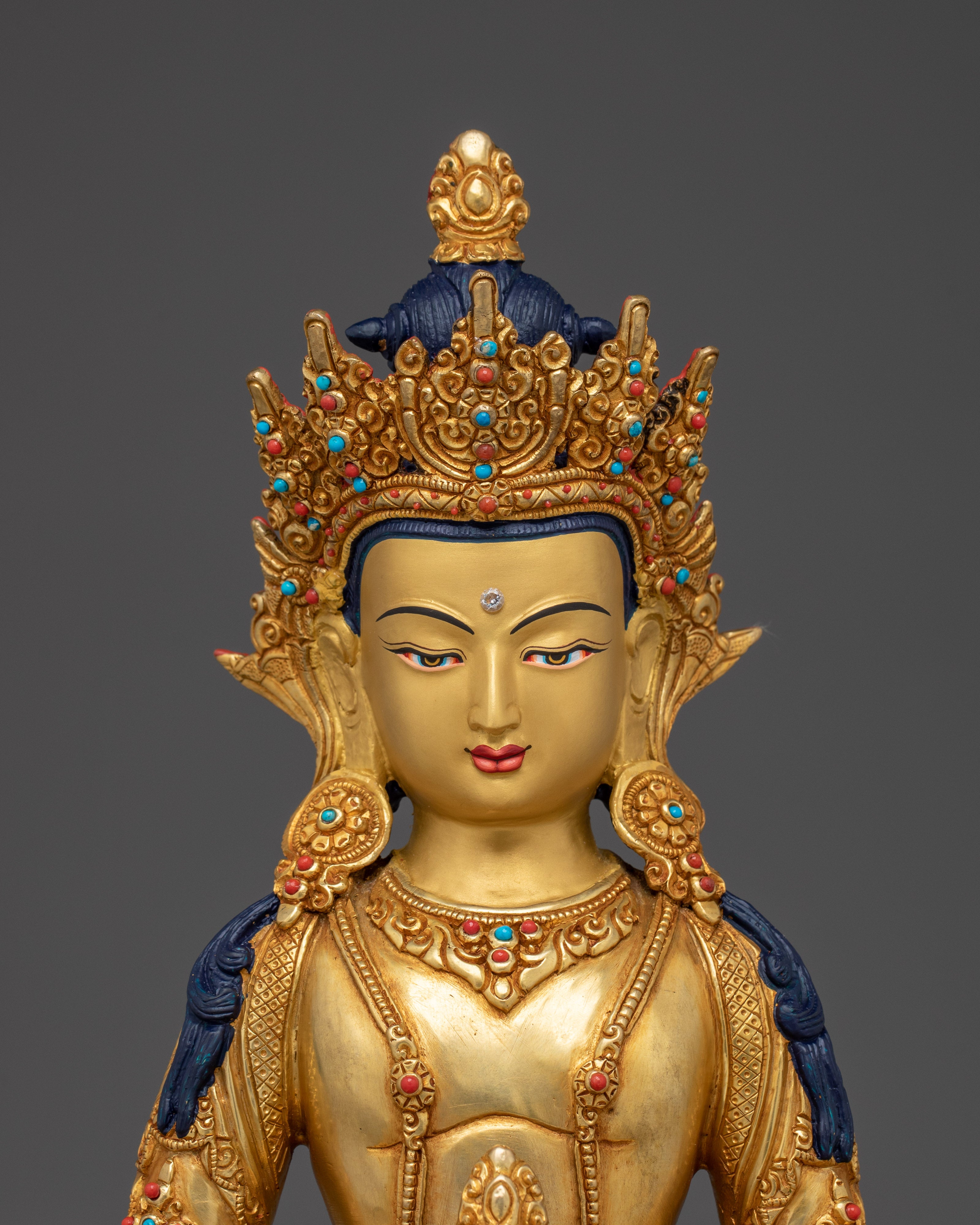 Spiritual Vitality Amitayus Statue | Peaceful Buddha