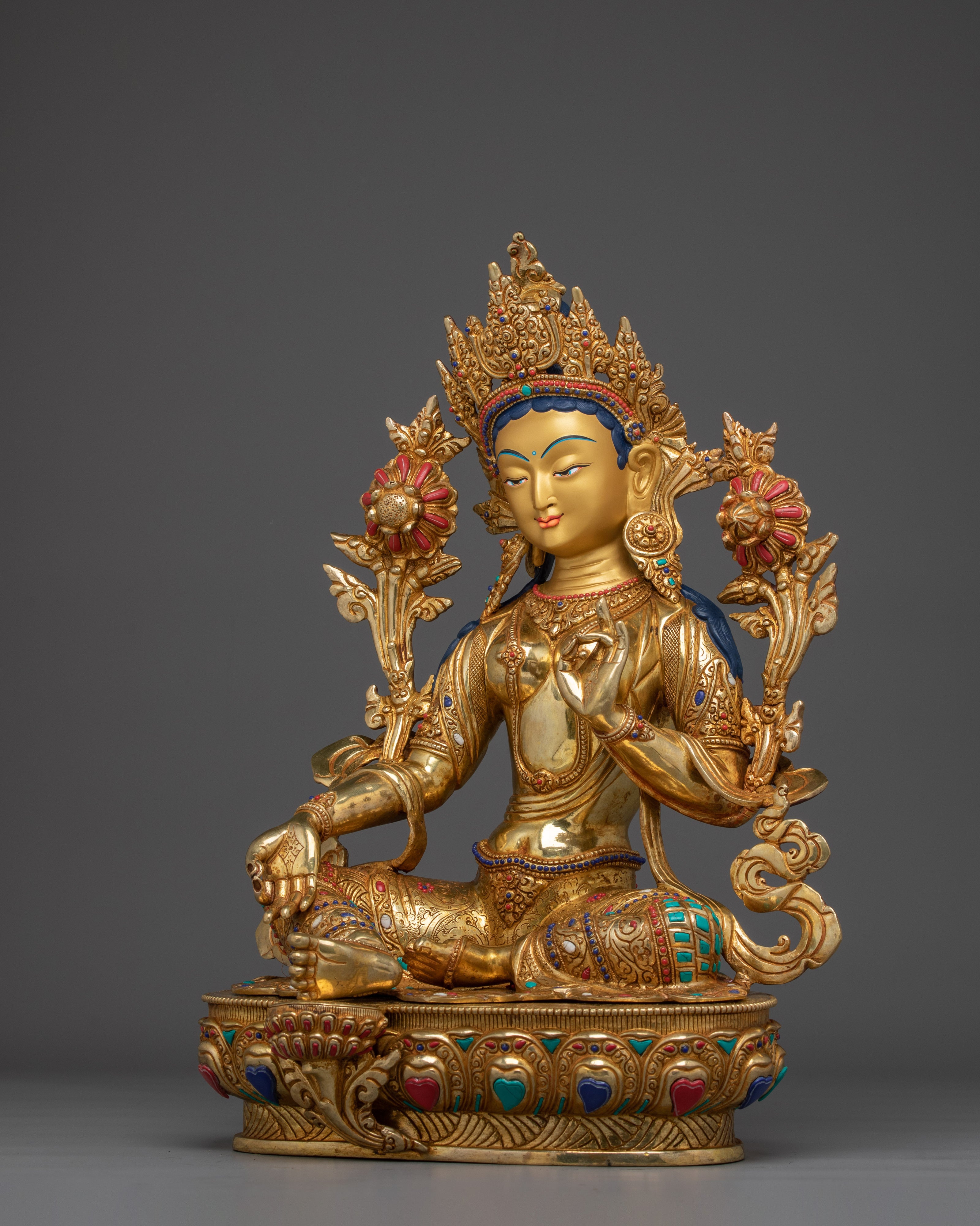 Himalayan Green Tara Handmade Statue | Mother of Liberation
