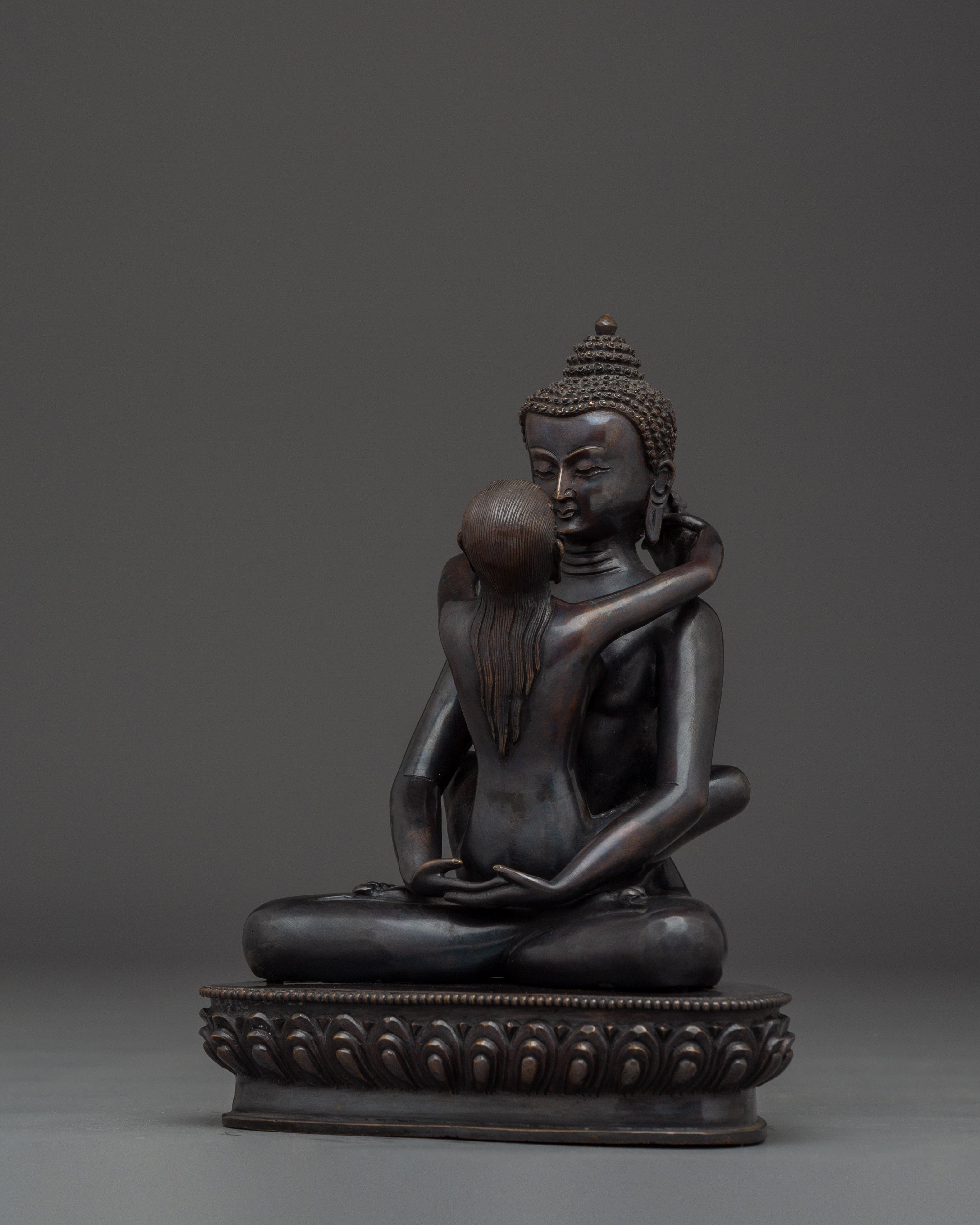 Handmade Samantabhadra with consort Art | Patron of the lotus sutra