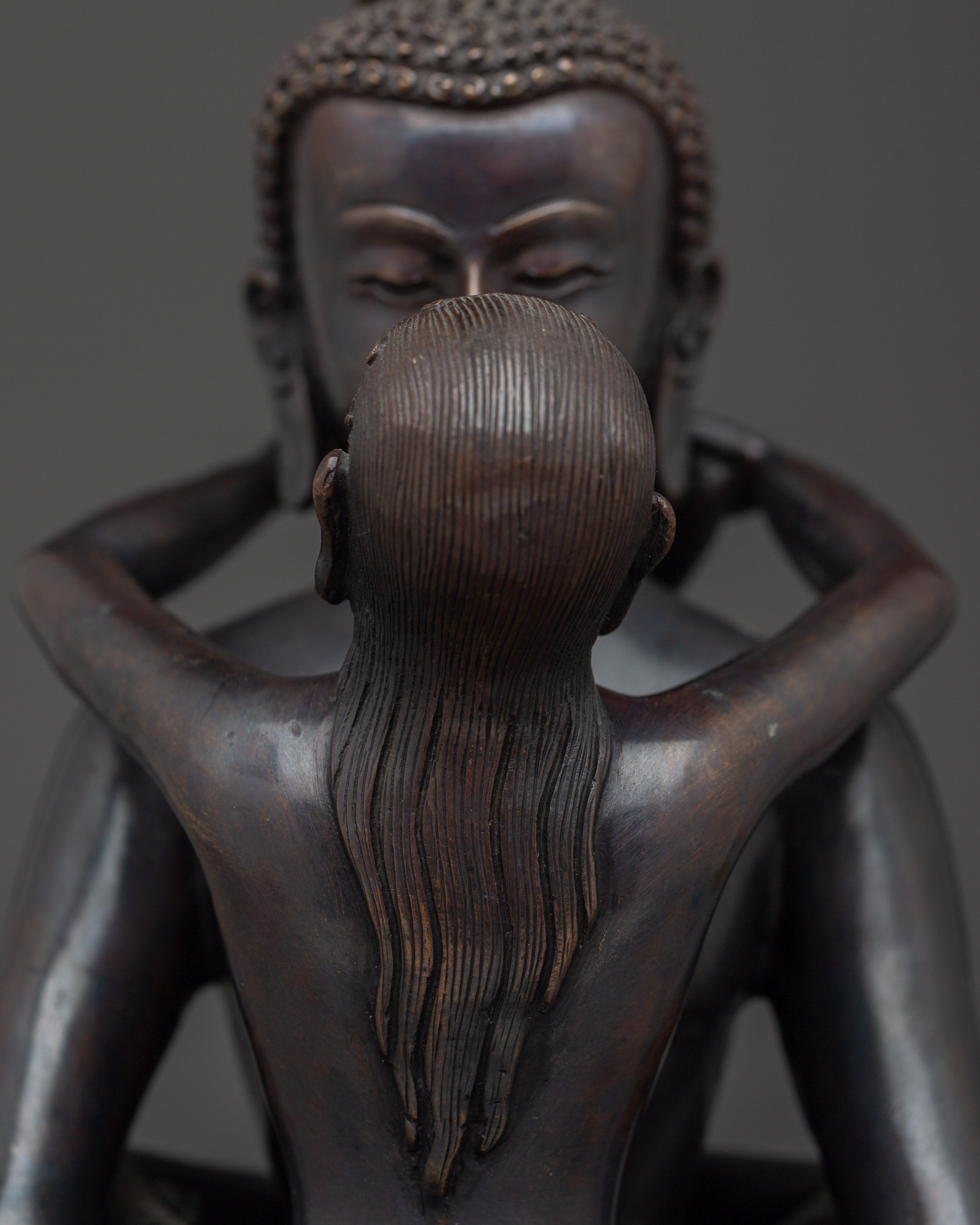 Handmade Samantabhadra with consort Art | Patron of the lotus sutra