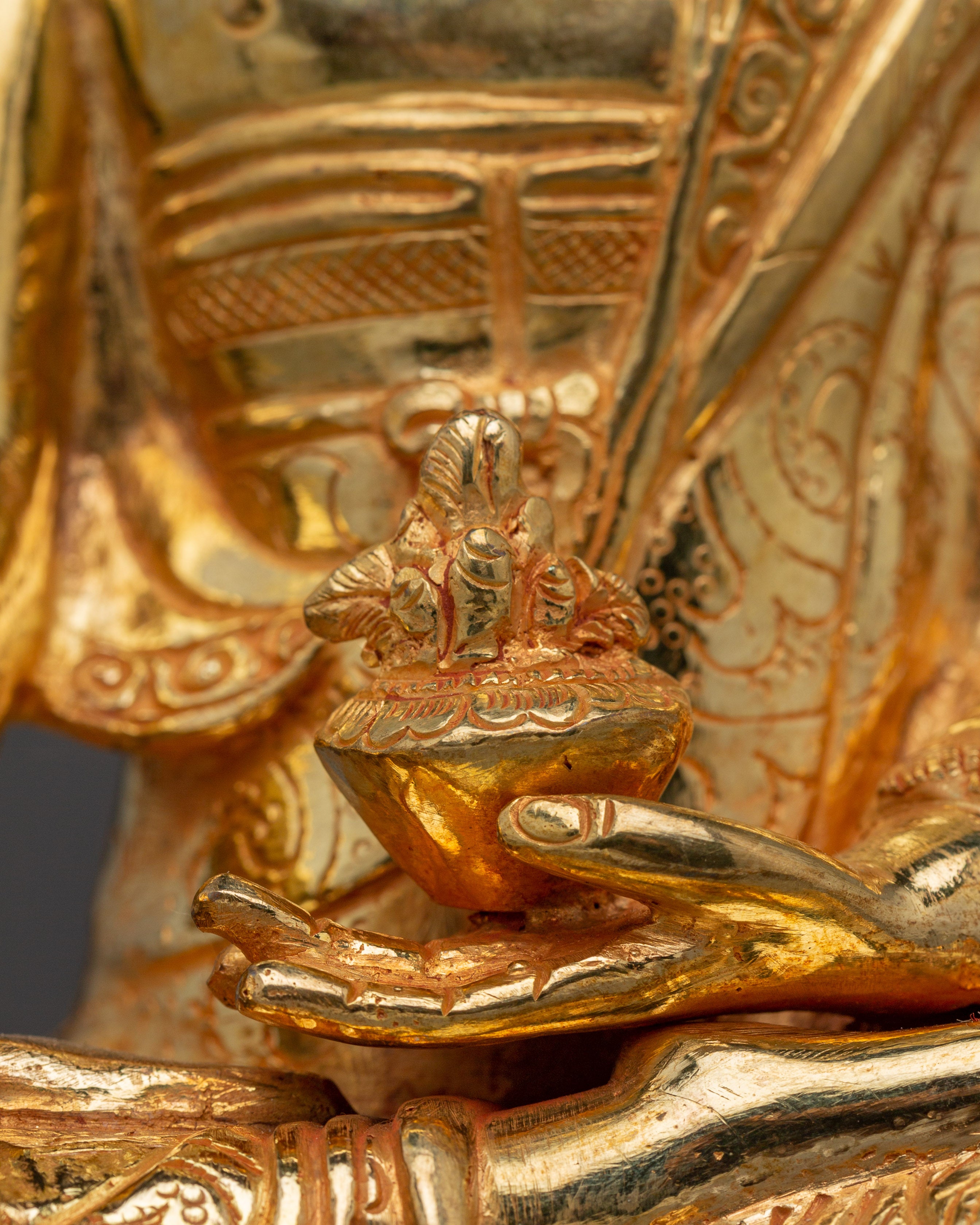 Radiant Statue of Medicine Buddha | Himalayan Handmade Artwork