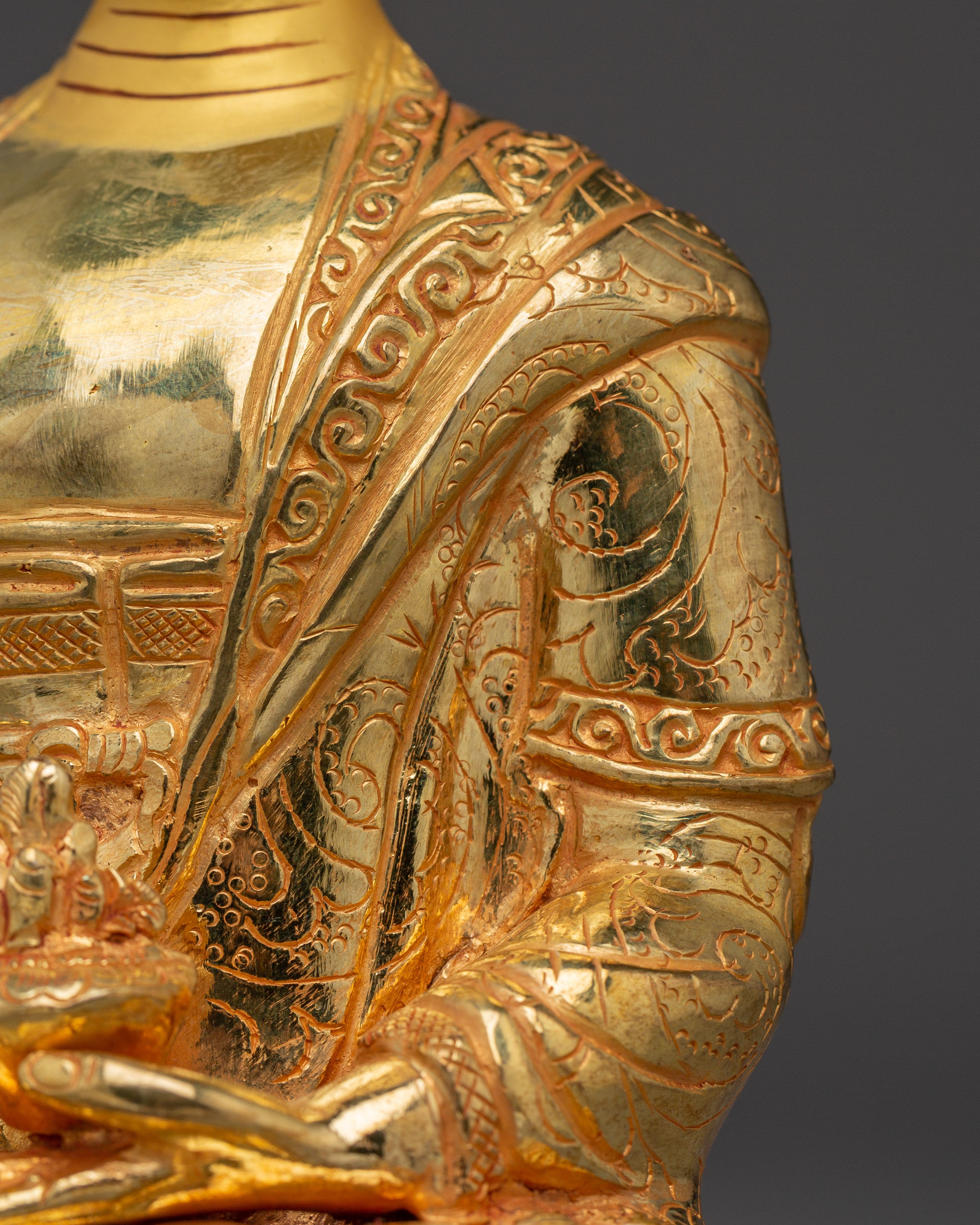 Radiant Statue of Medicine Buddha | Himalayan Handmade Artwork