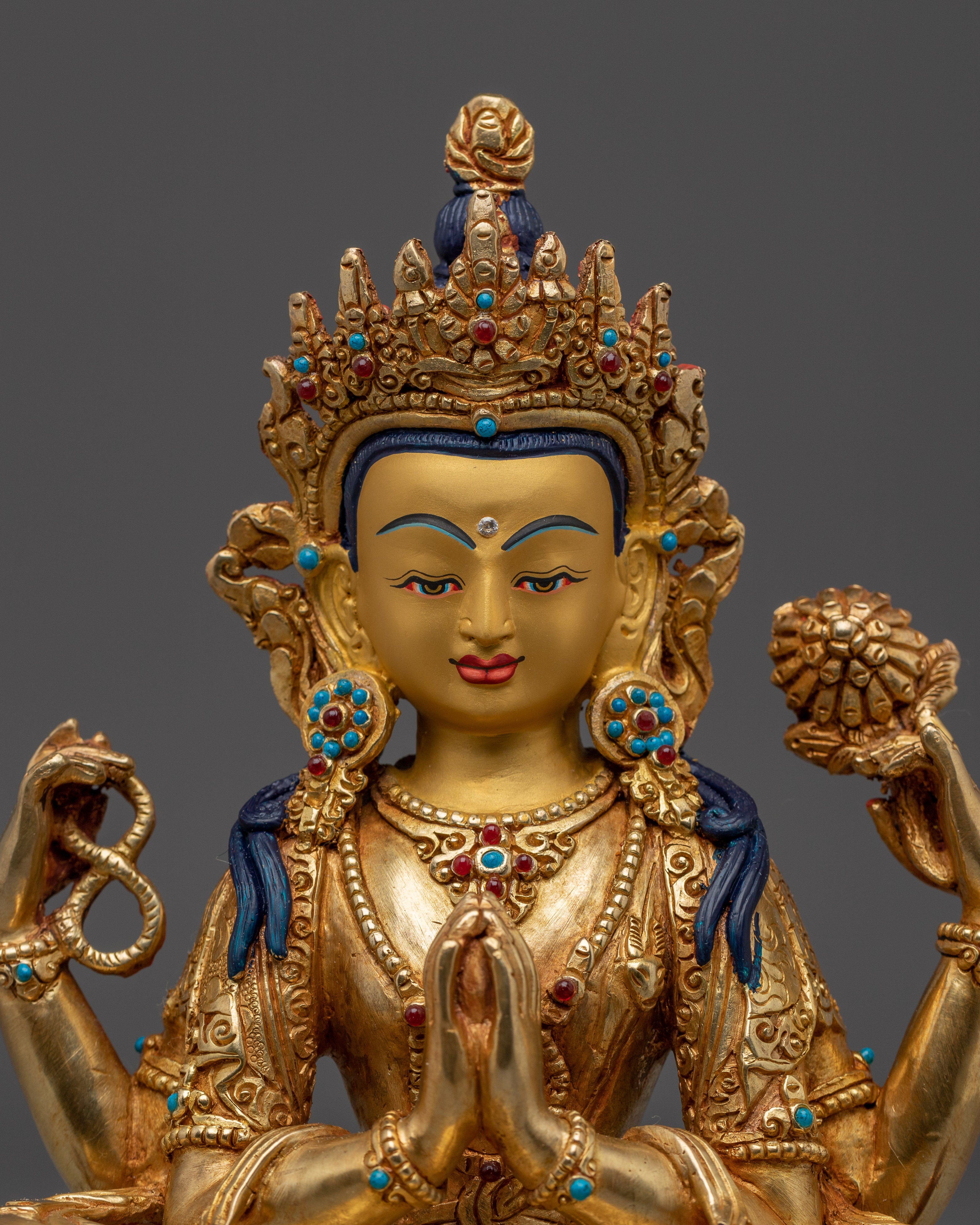 Sacred Buddhist Art of Chenrezig | The one who looks with unwavering eye