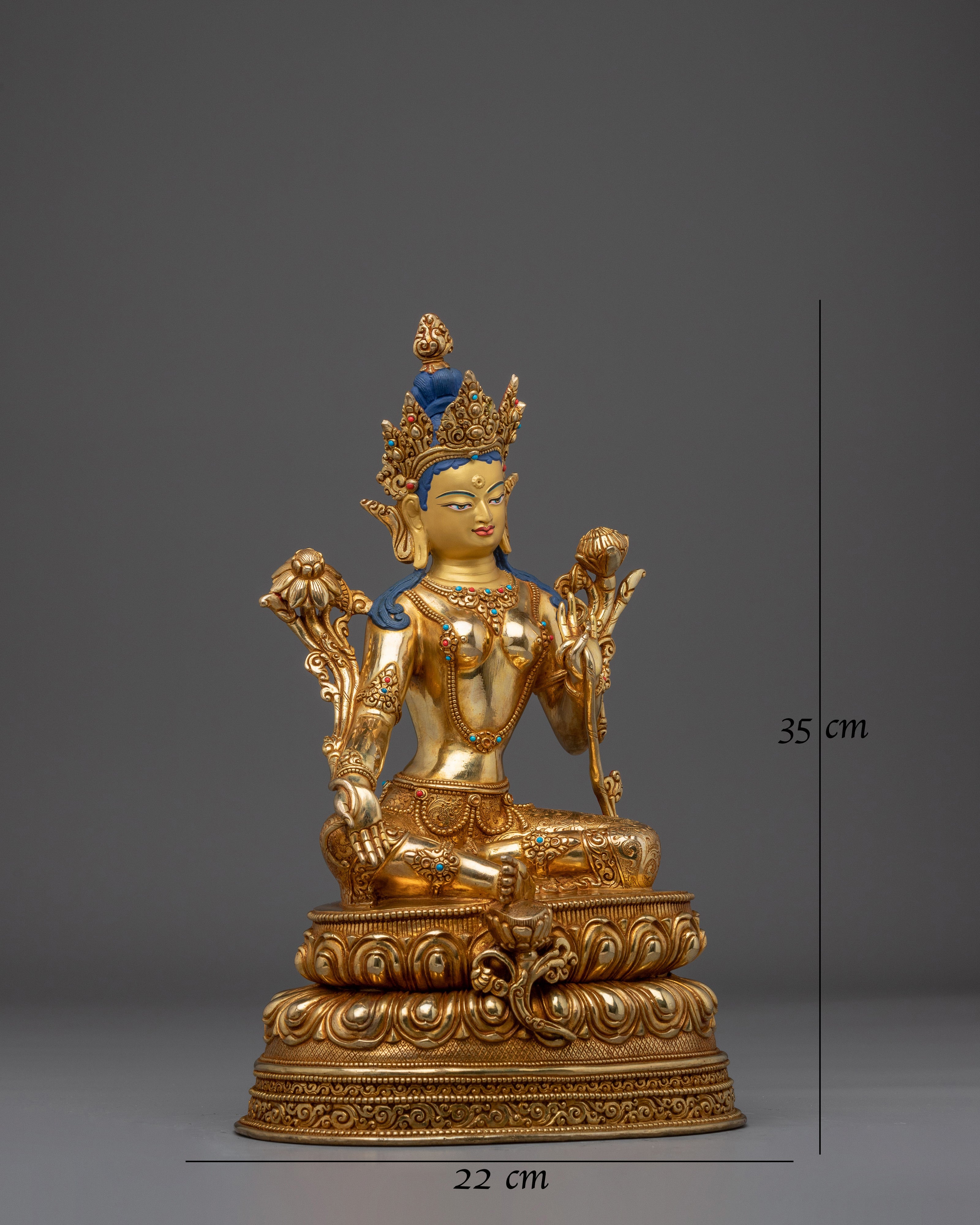 female-green-tara-statue