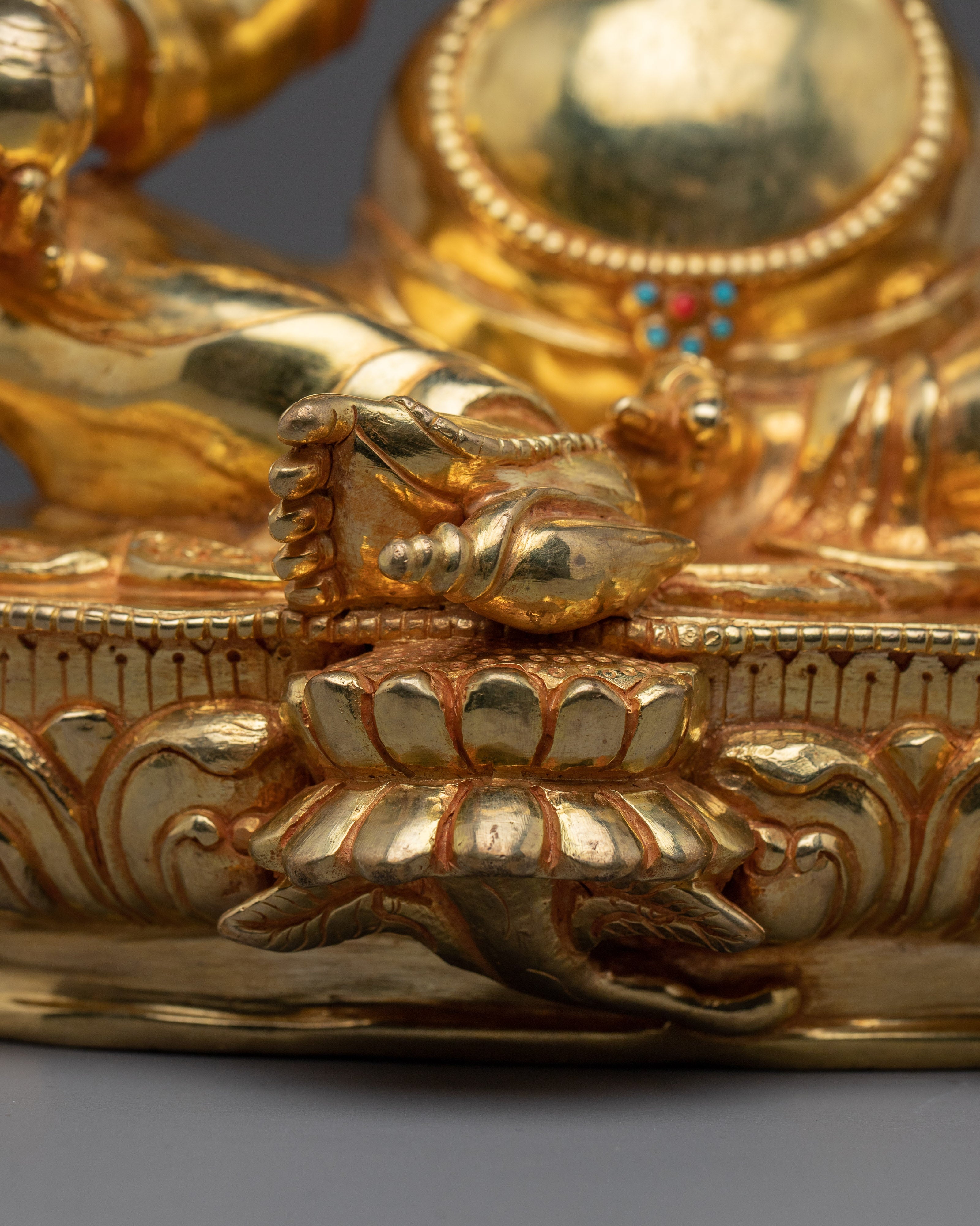 Buddhist Revered Wealth Deity Dzambhala Statue for Abundance and Prosperity