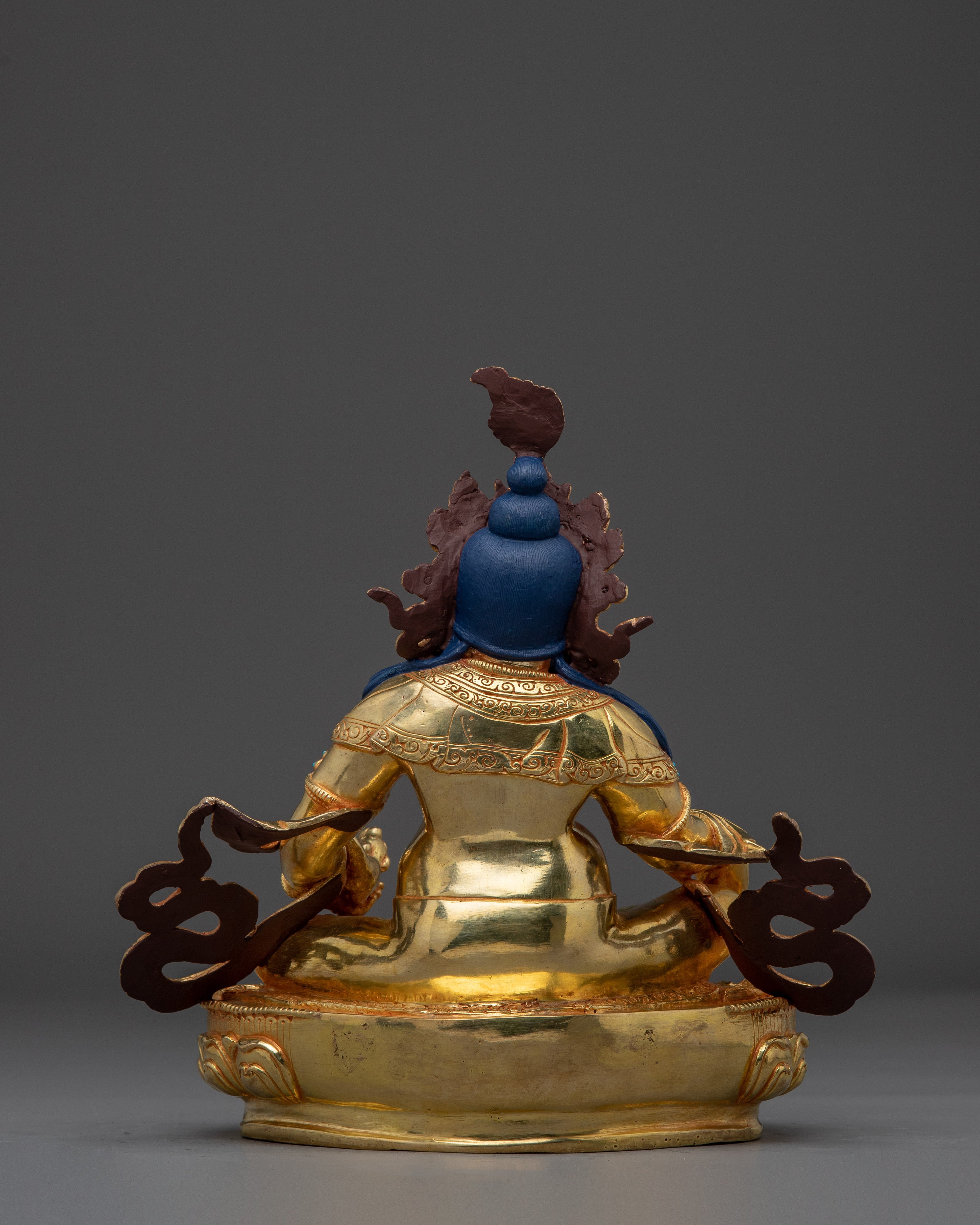 Buddhist Revered Wealth Deity Dzambhala Statue for Abundance and Prosperity