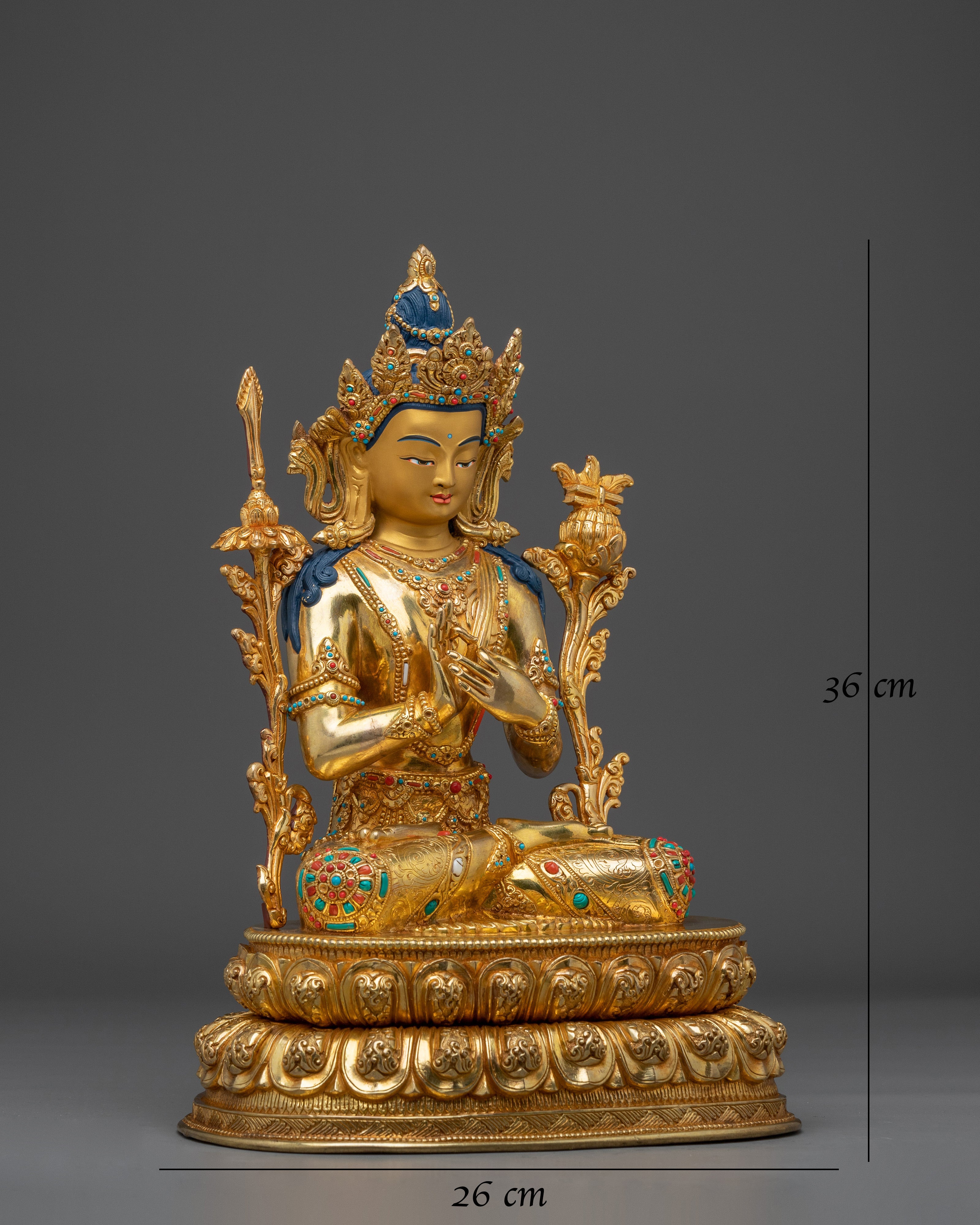 Wisdom Symbol Manjughosa Statue