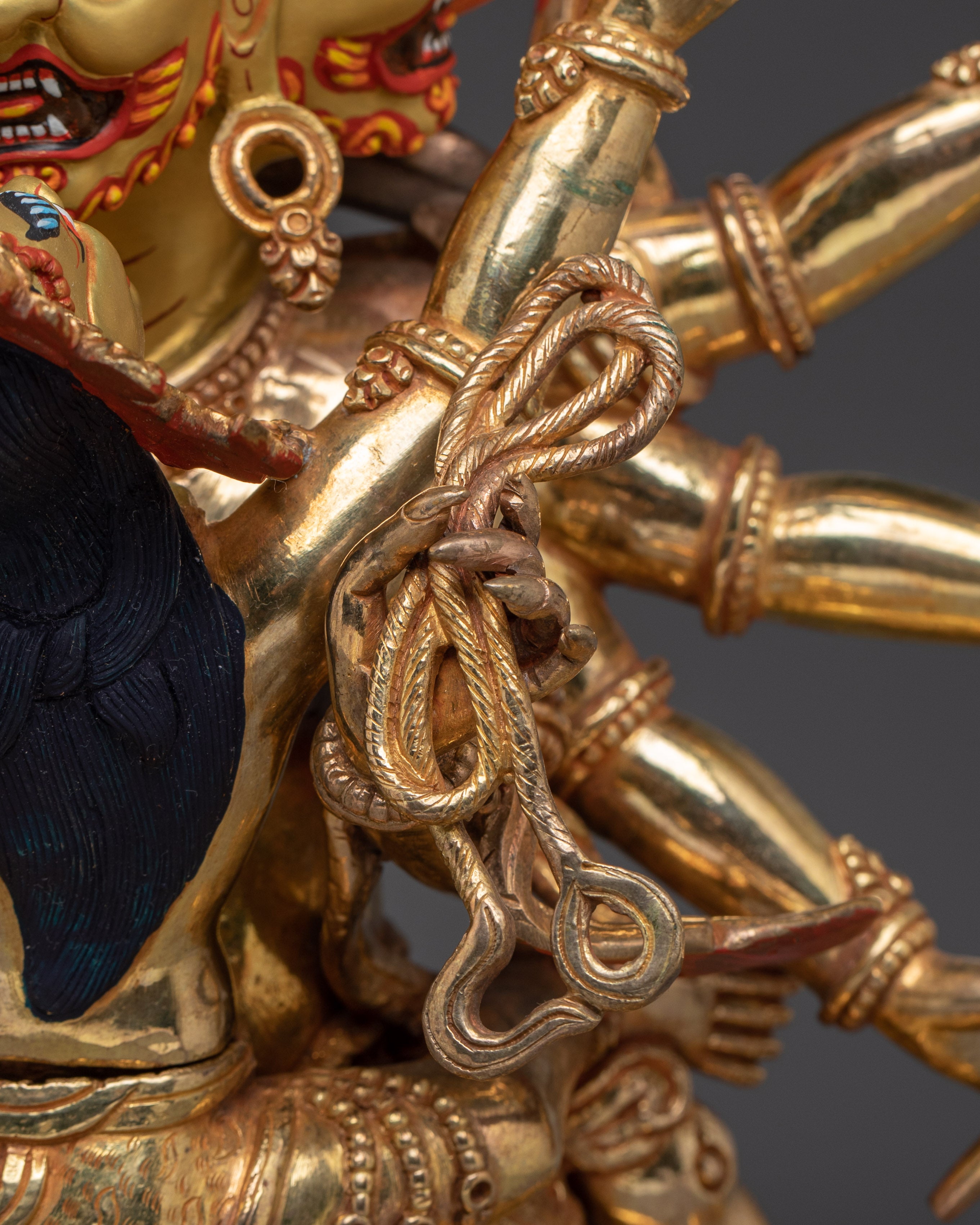 Wrathful Lhago Tokpa Statue | Tibetan Protector Deity