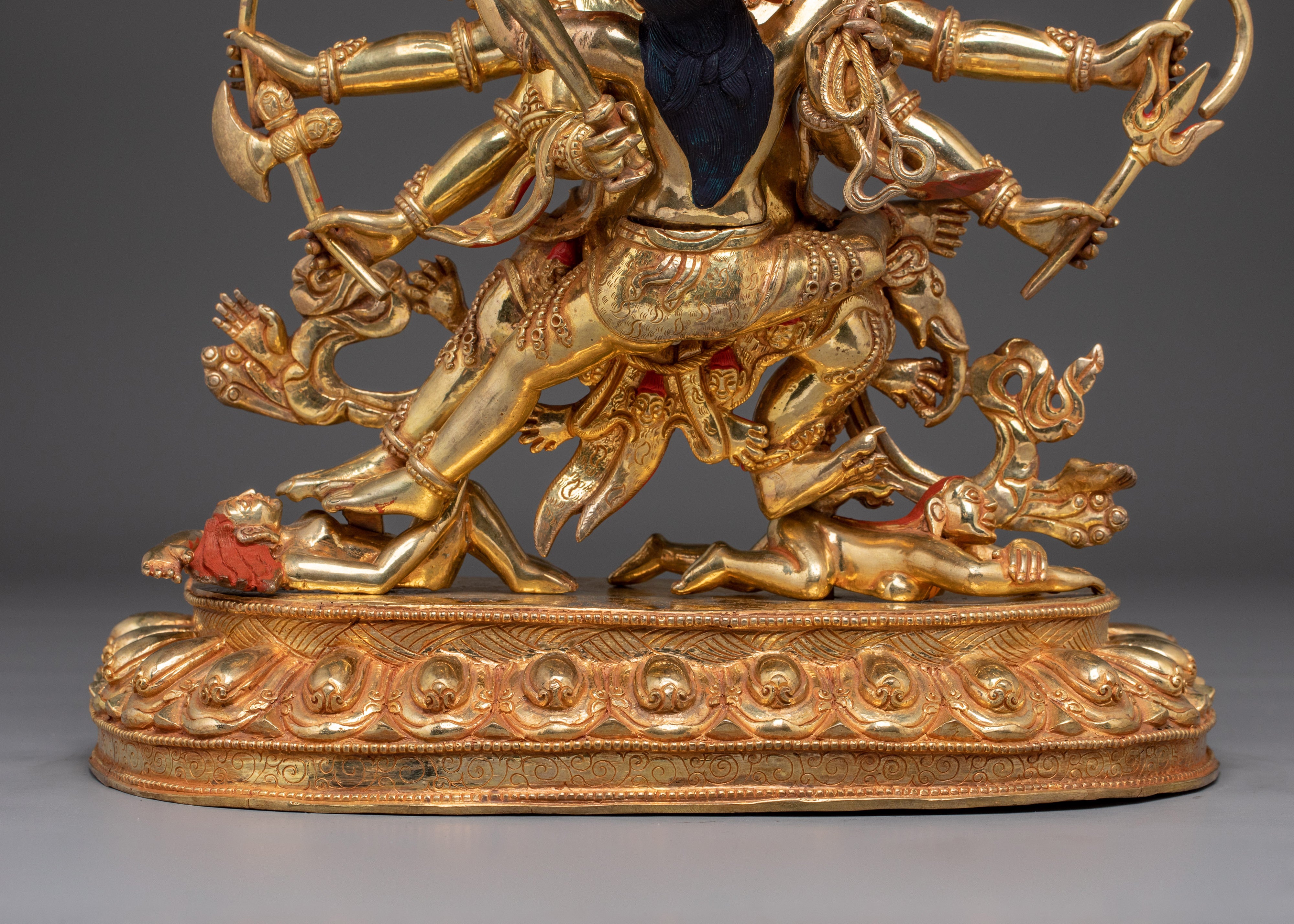 Wrathful Lhago Tokpa Statue | Tibetan Protector Deity