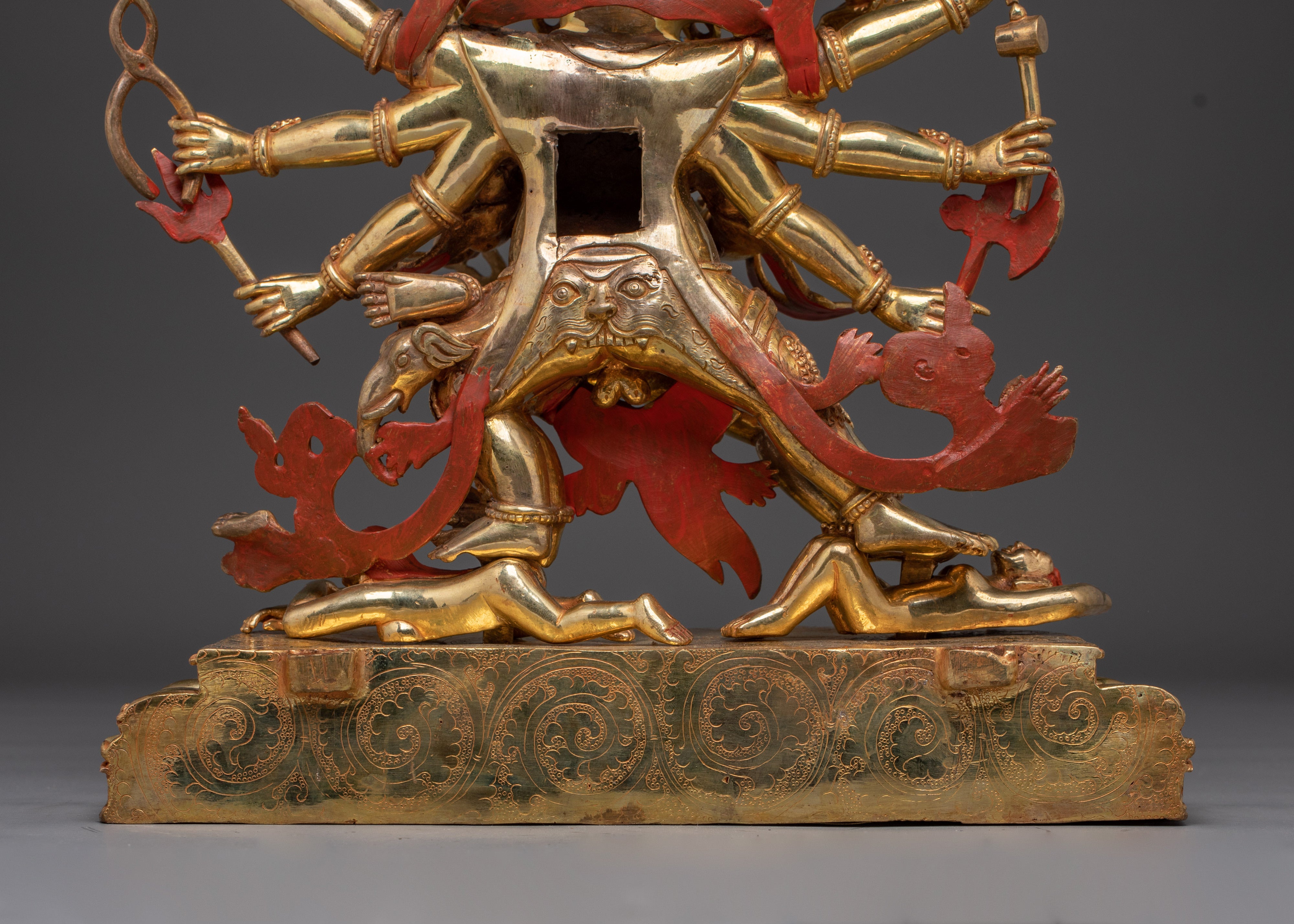 Wrathful Lhago Tokpa Statue | Tibetan Protector Deity