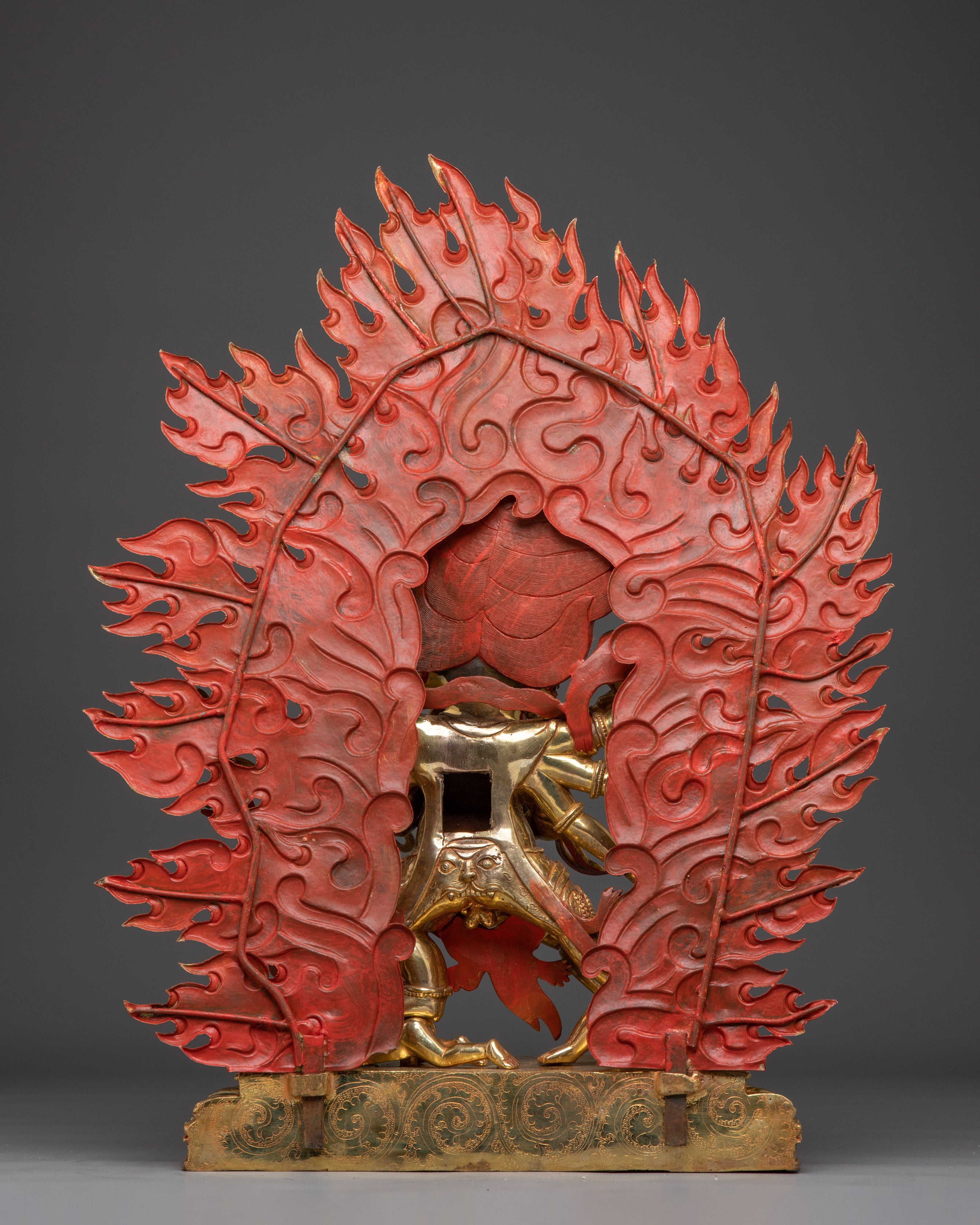 Wrathful Lhago Tokpa Statue | Tibetan Protector Deity