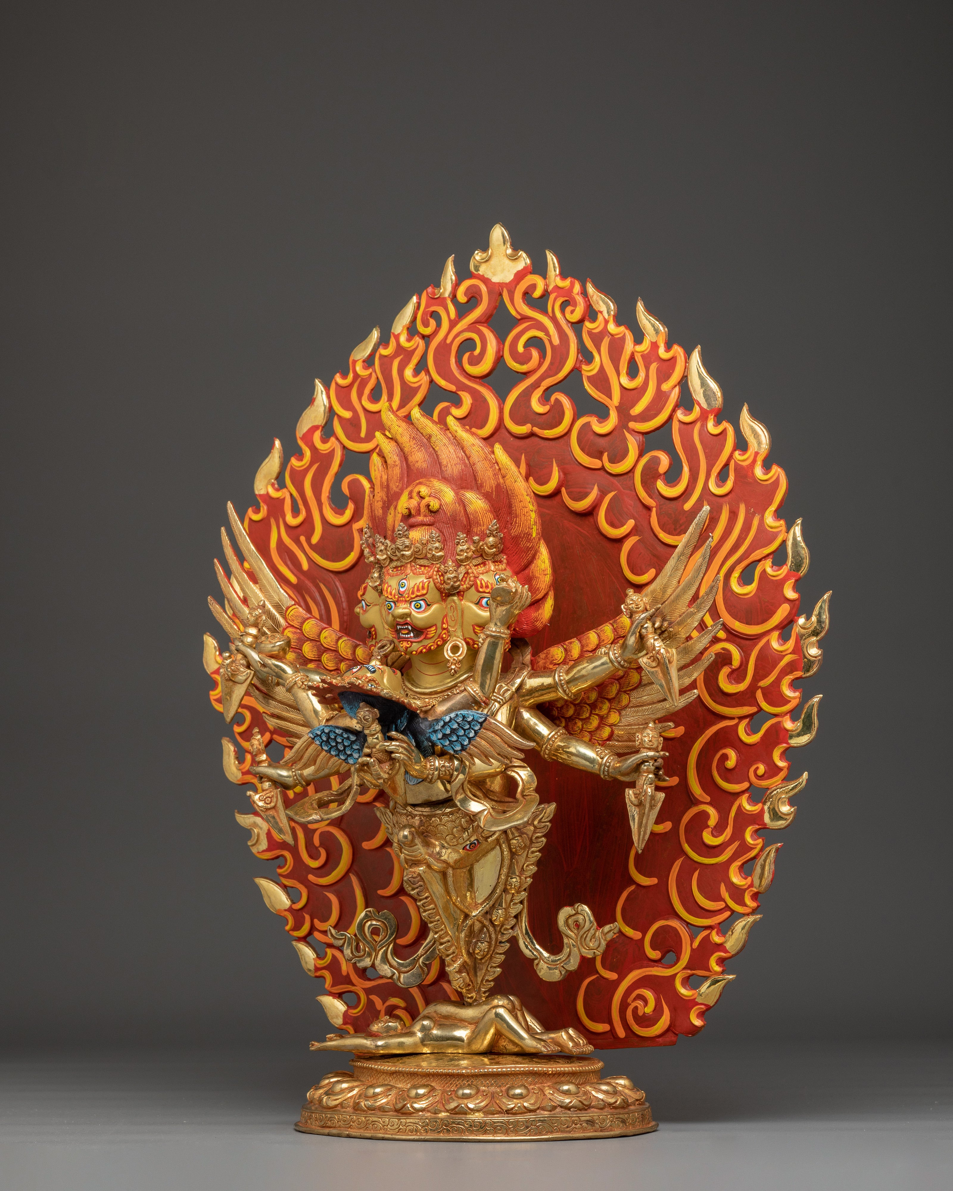 Drukse Chempa Statue | Traditional Wrathful deity