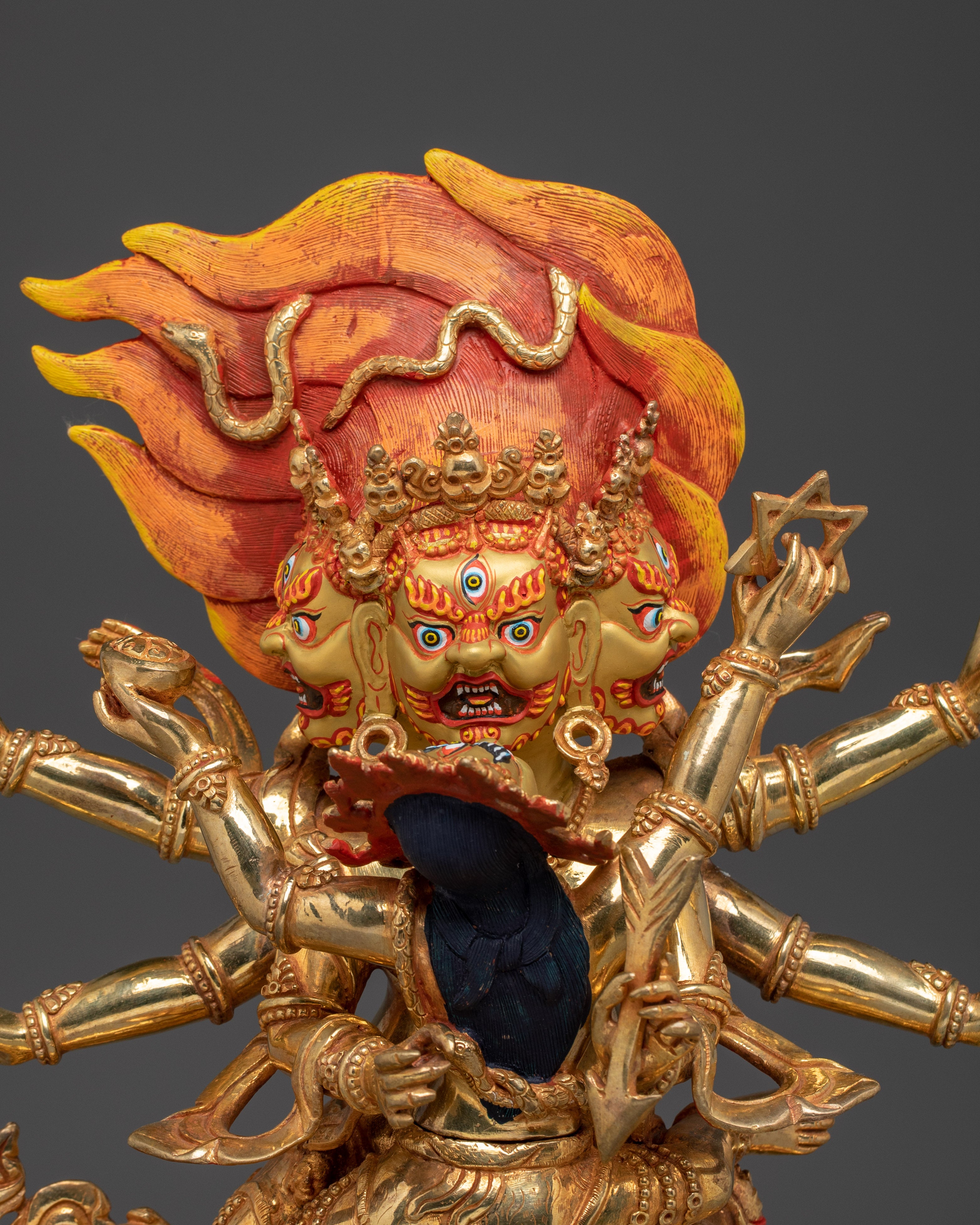 Wrathful Trowo Tschog Khagying Statue | Vajrayana Guardian