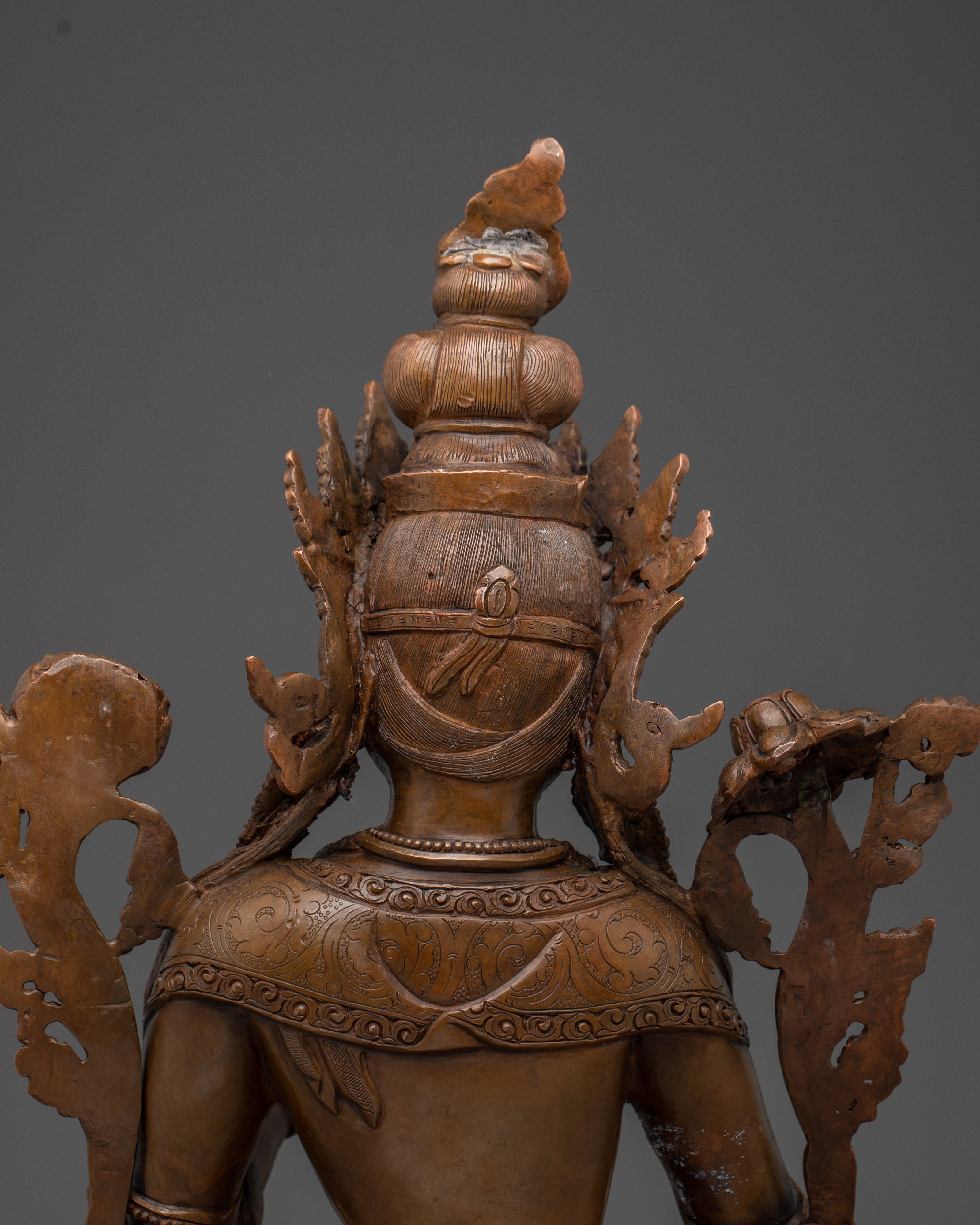 Peaceful Oxidized Green Tara Statue | Mother of Liberation