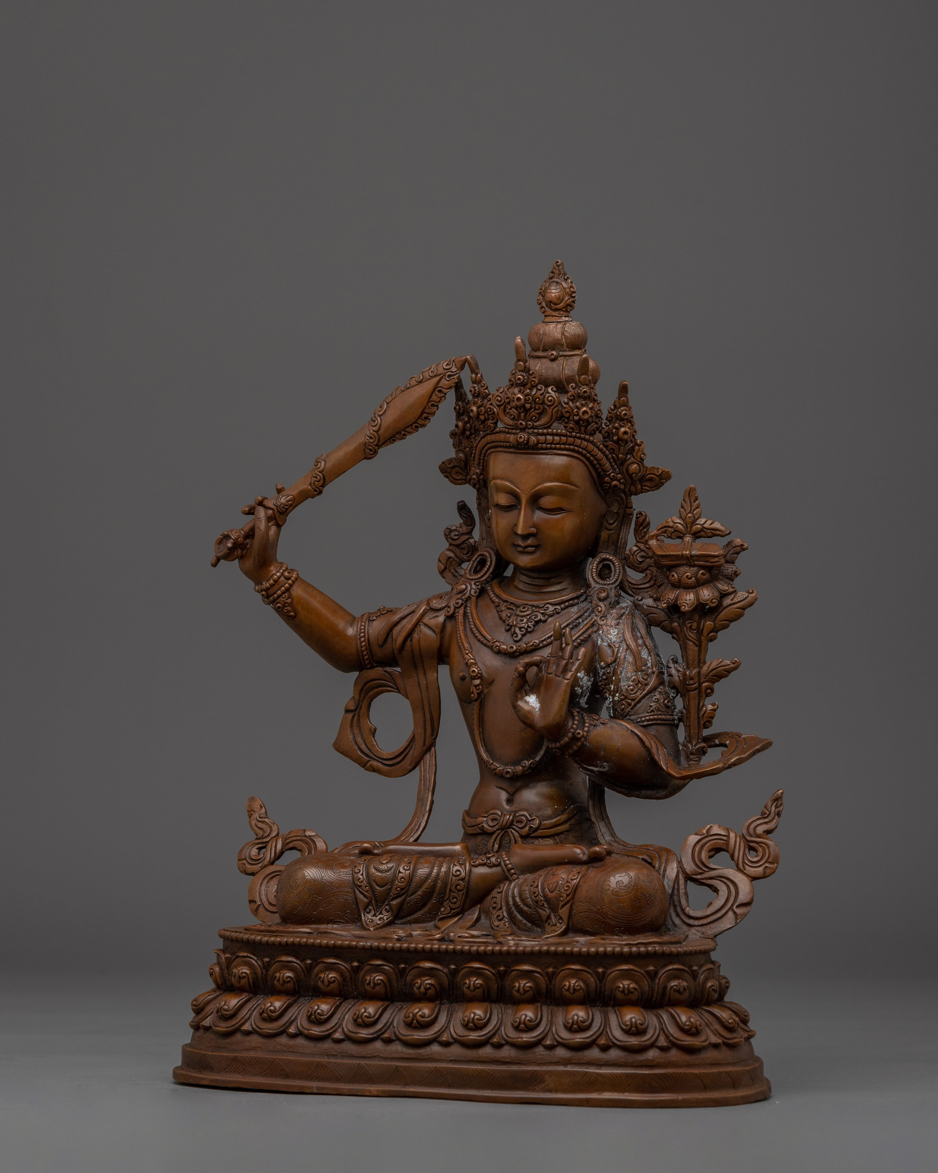Divine Buddhist Art of Manjushri | Wisdom Bodhisattva Deity
