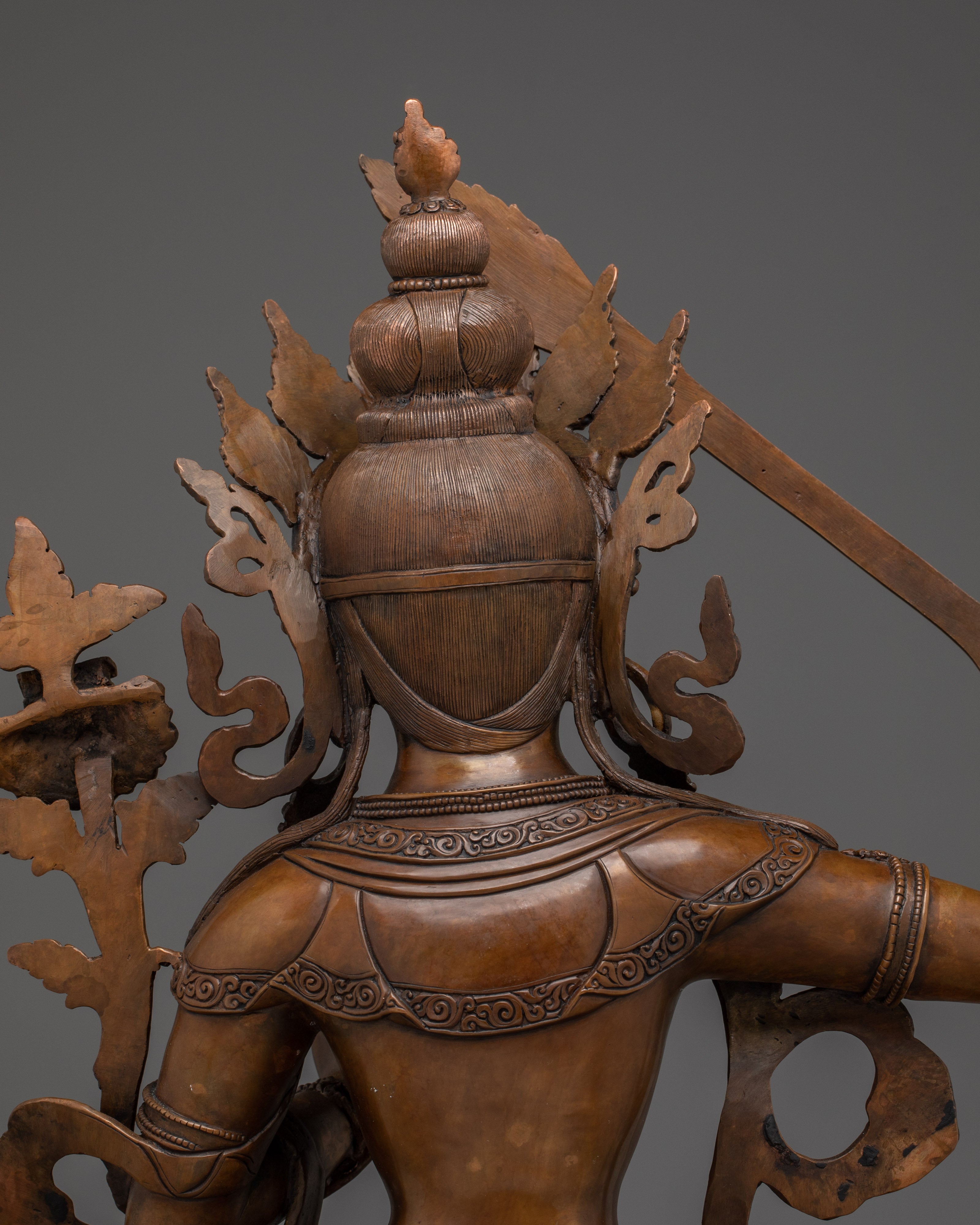 Ultimate Wisdom Deity Manjushri Figurine | Himalayan Spiritual Artwork