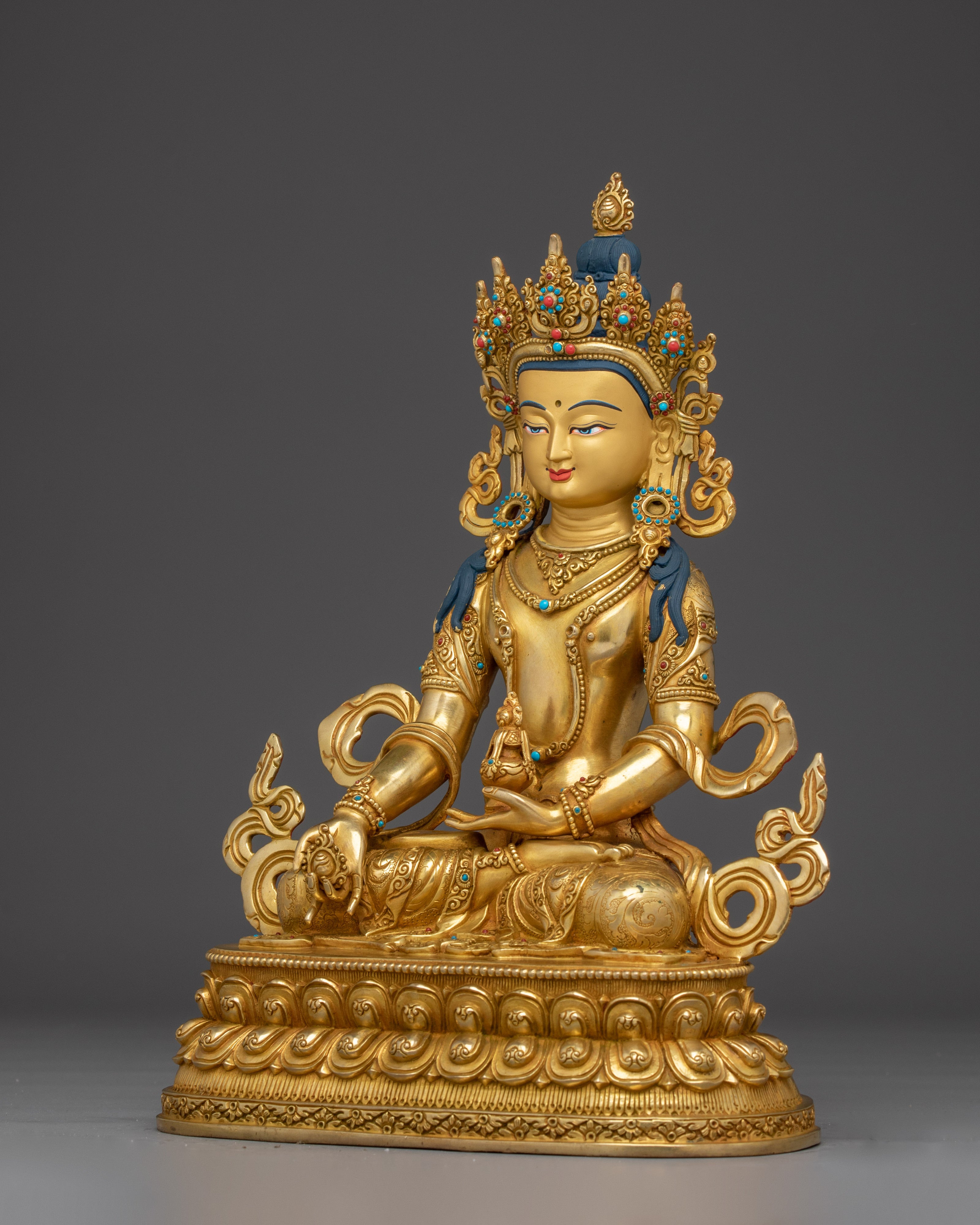 Handcrafted Amitayus Sculpture | Tibetan Longevity Deity