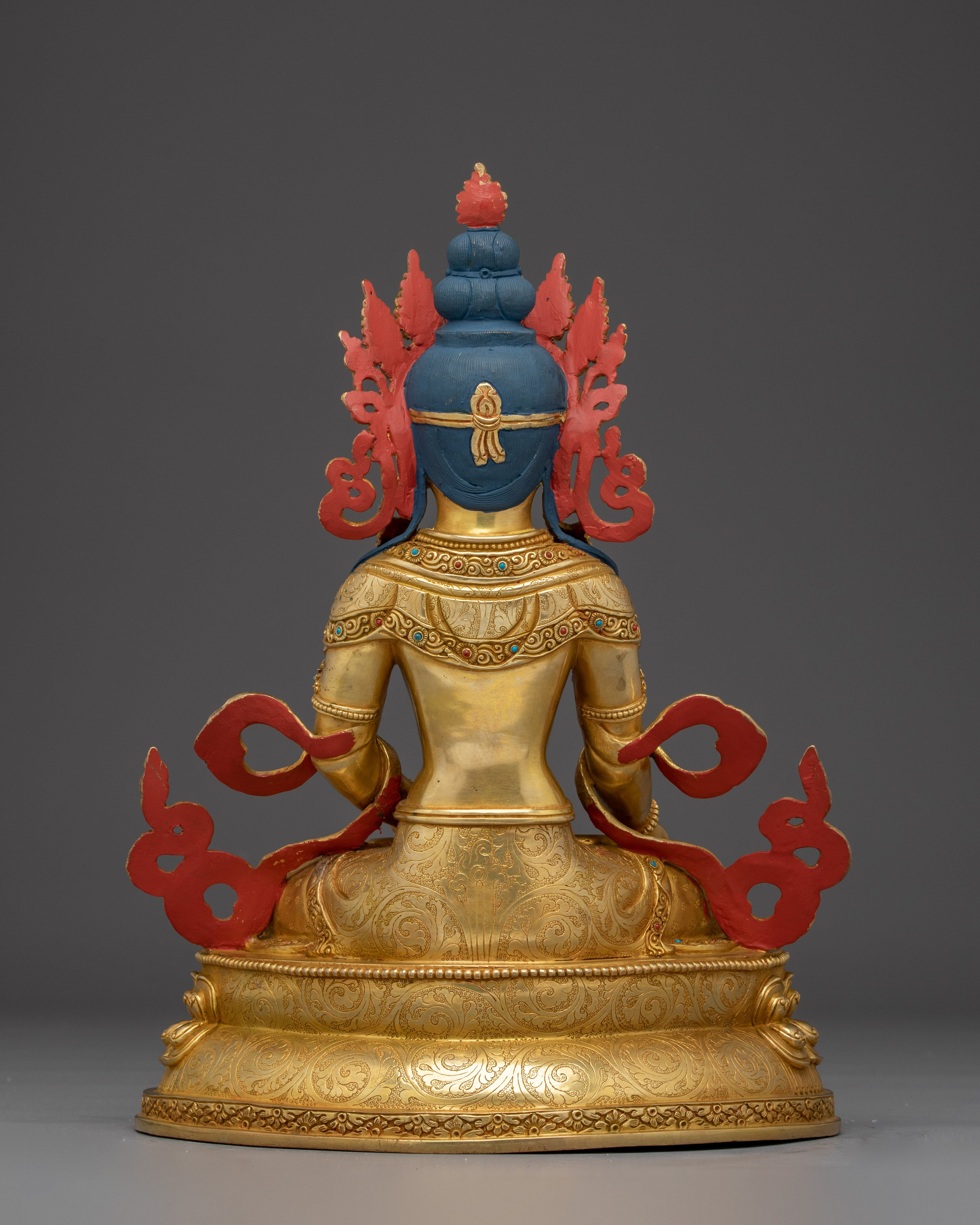 Handcrafted Amitayus Sculpture | Tibetan Longevity Deity