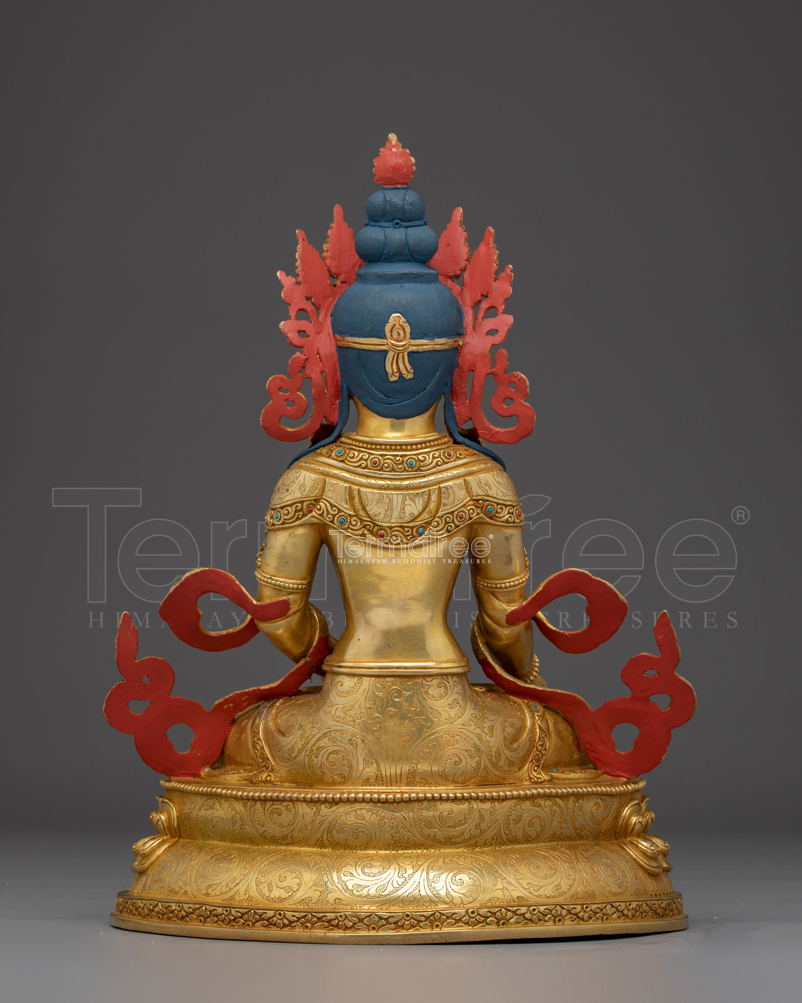 Handcrafted Amitayus Sculpture | Tibetan Longevity Deity