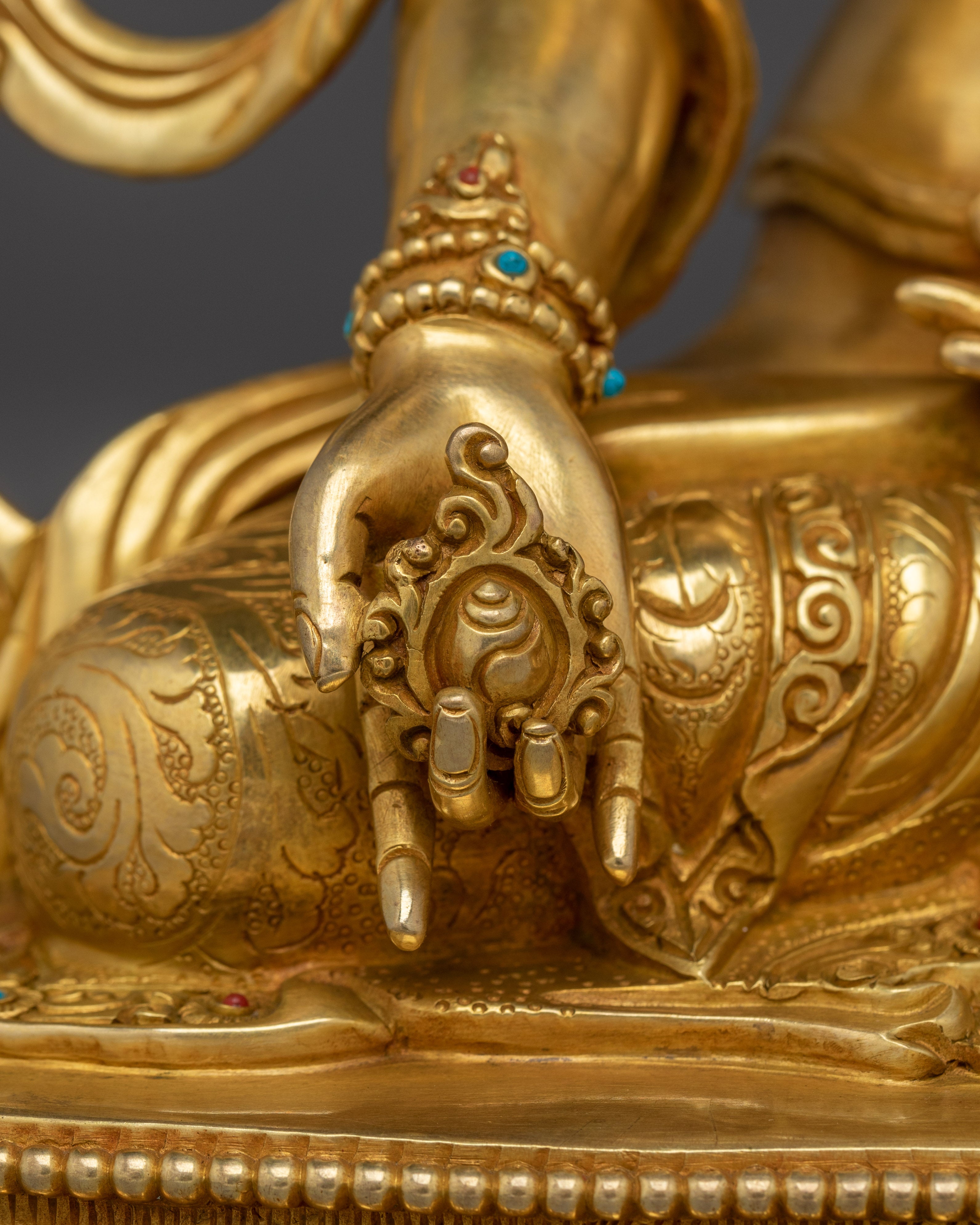 Handcrafted Amitayus Sculpture | Tibetan Longevity Deity