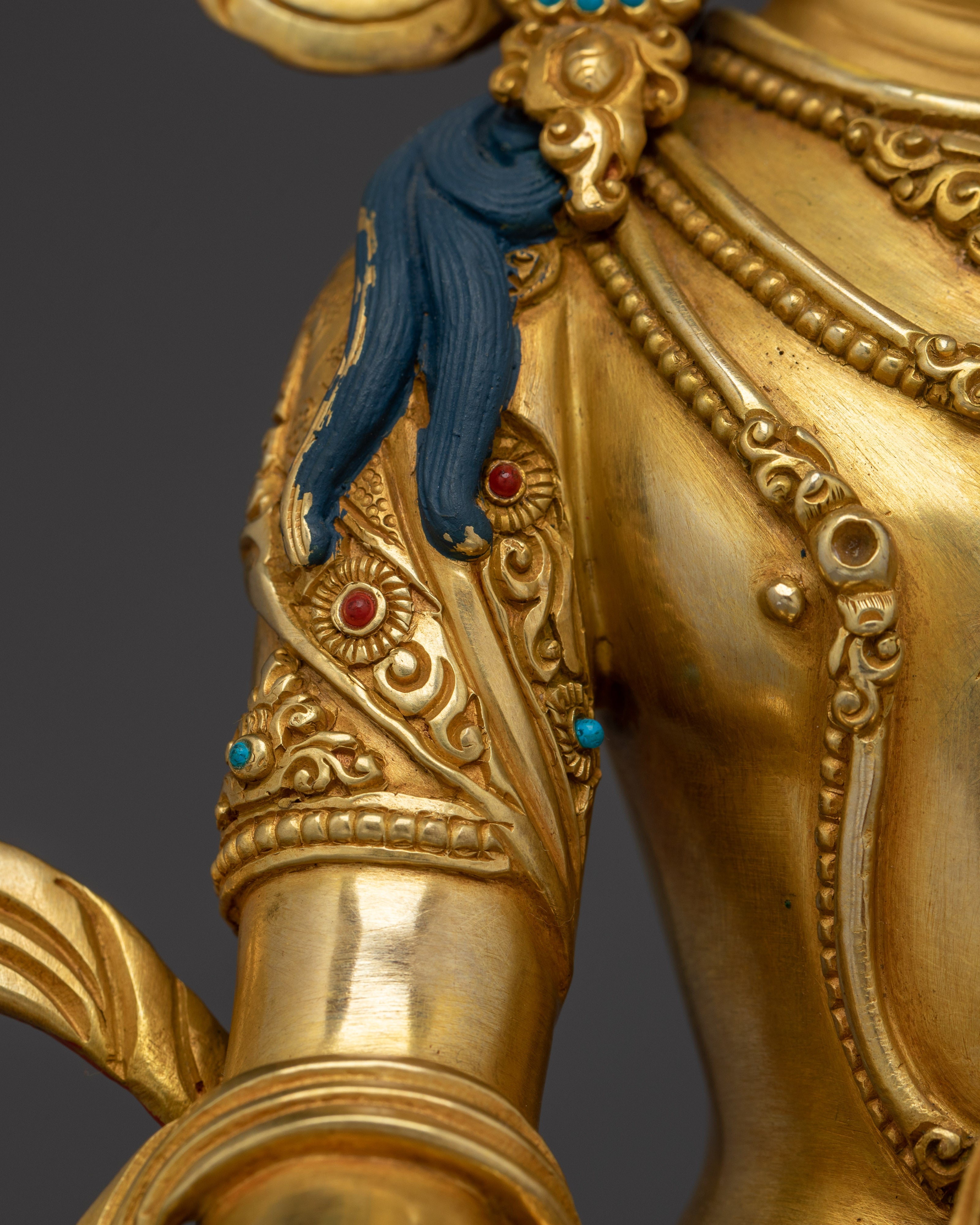 Handcrafted Amitayus Sculpture | Tibetan Longevity Deity