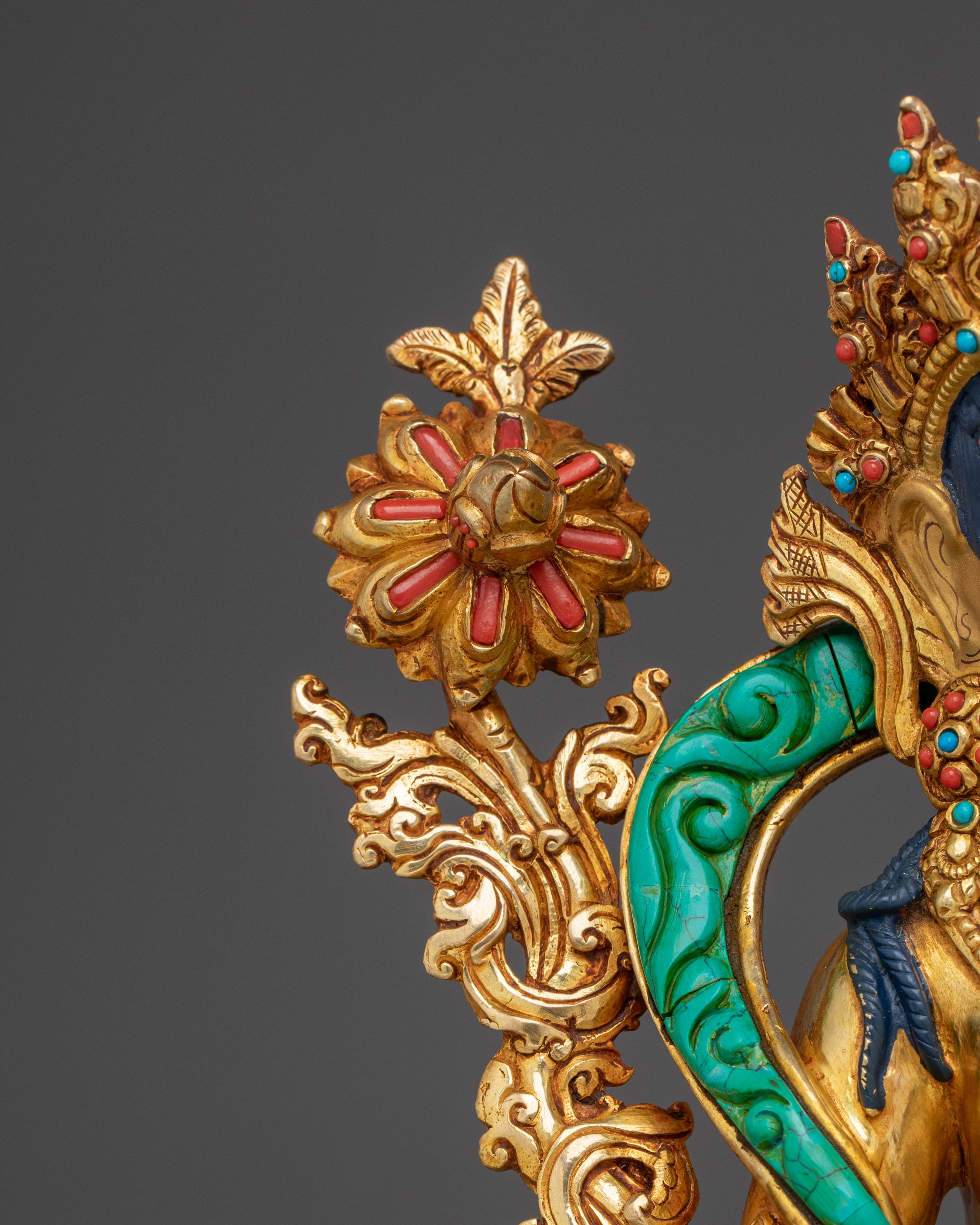 Handmade Tibetan White Tara Statue | Goddess of Compassion