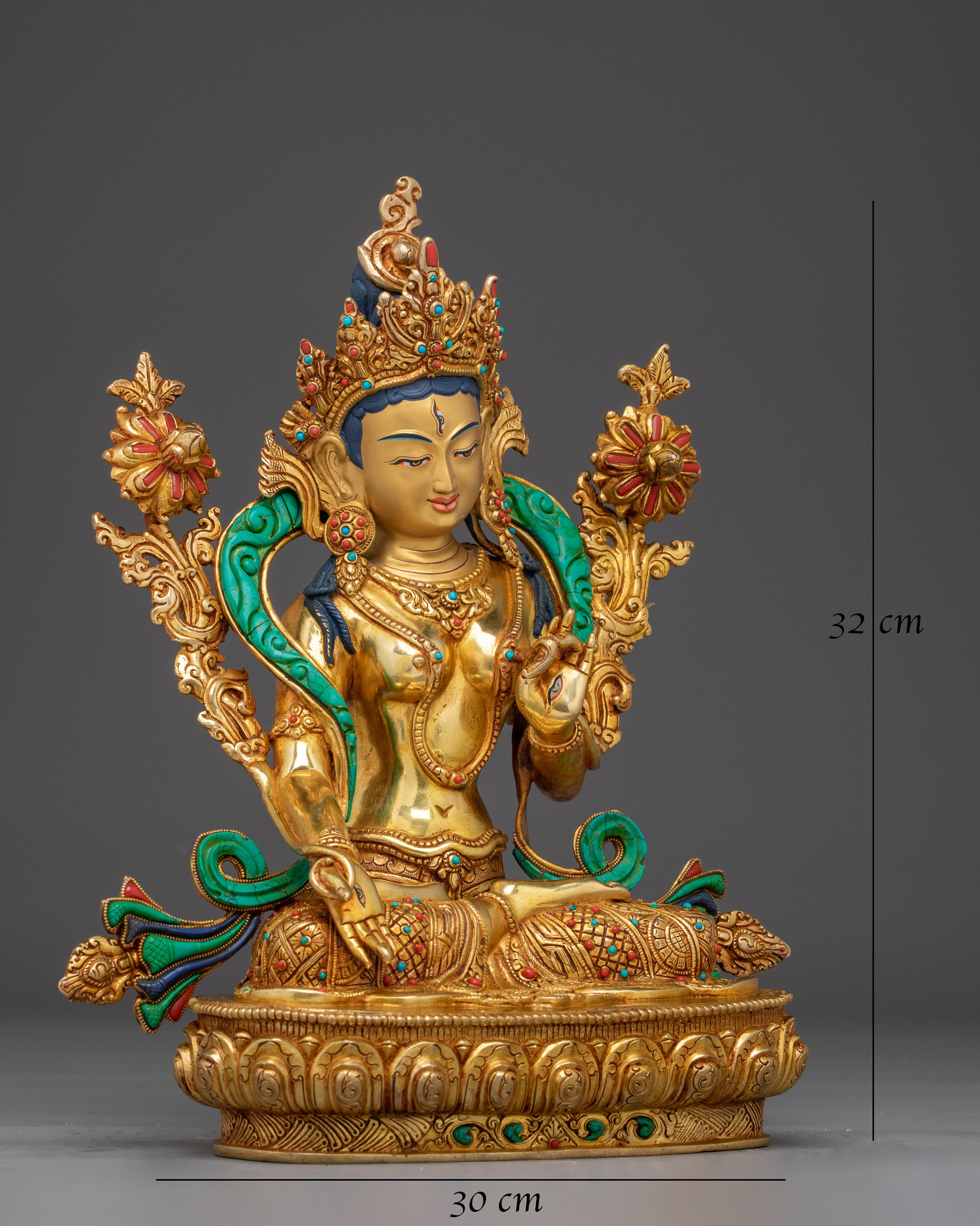 handmade-tibetan-white-tara-statue
