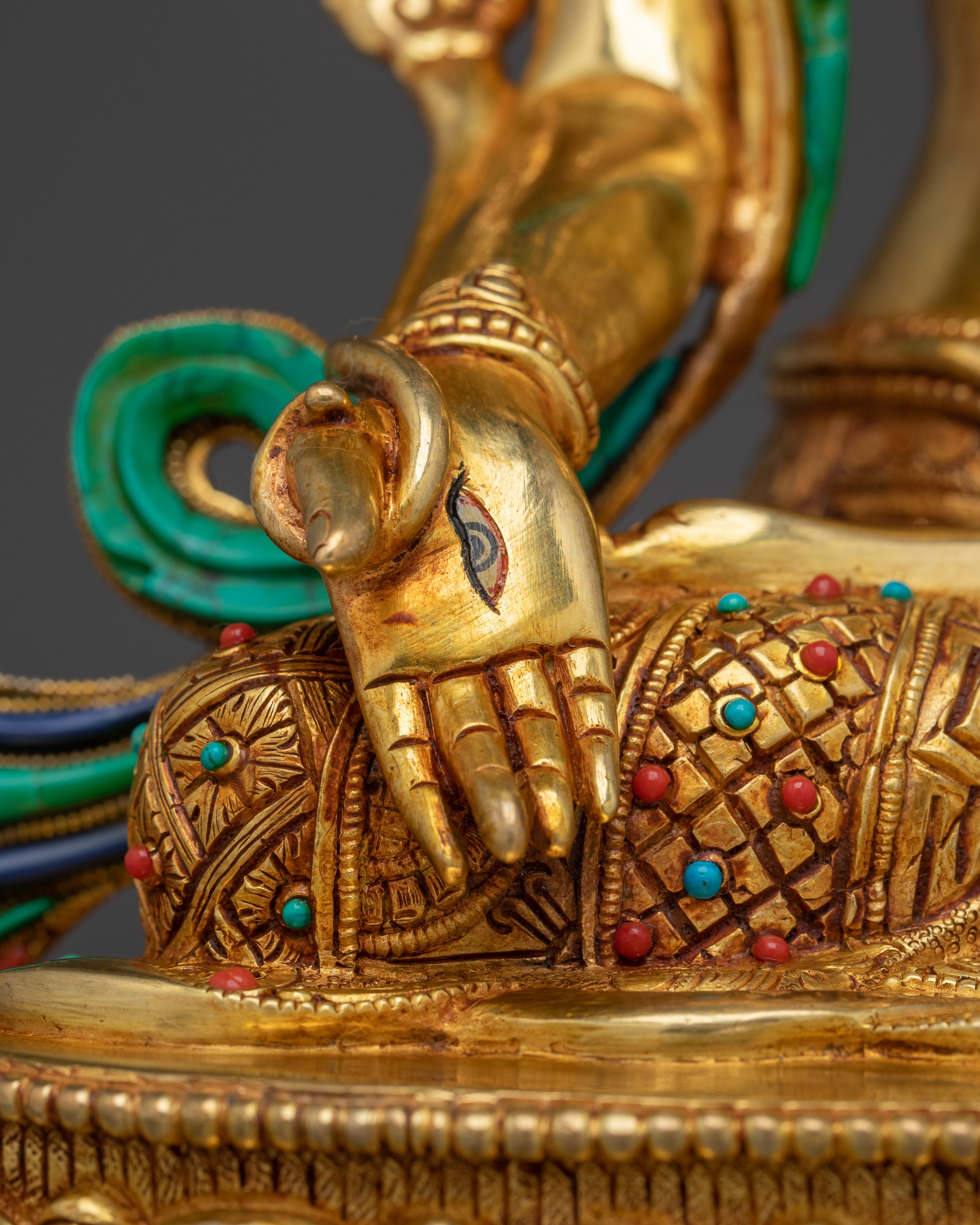 Handmade Tibetan White Tara Statue | Goddess of Compassion