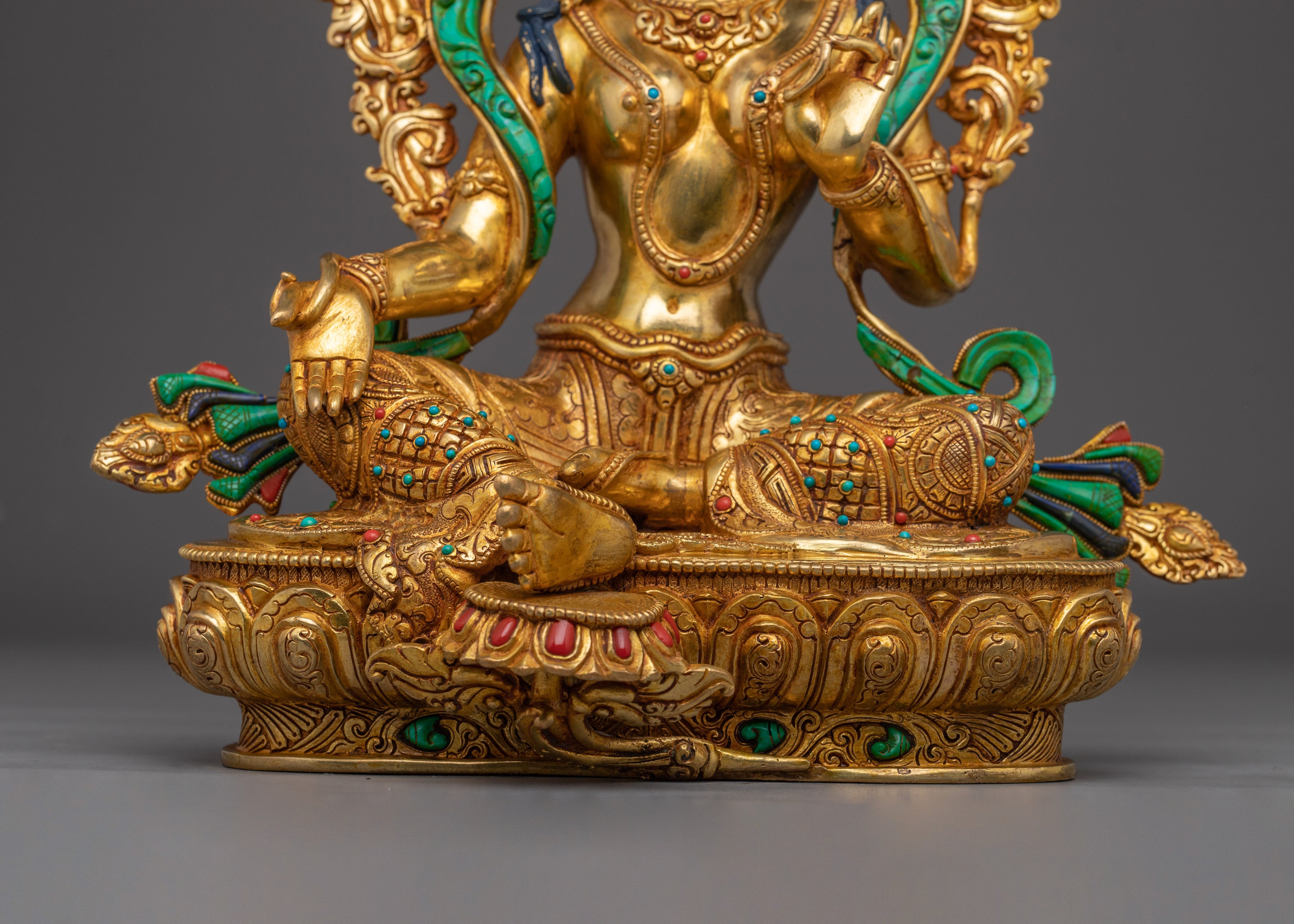 Swift Protector Statue of Green Tara | Tibetan Healing Goddess