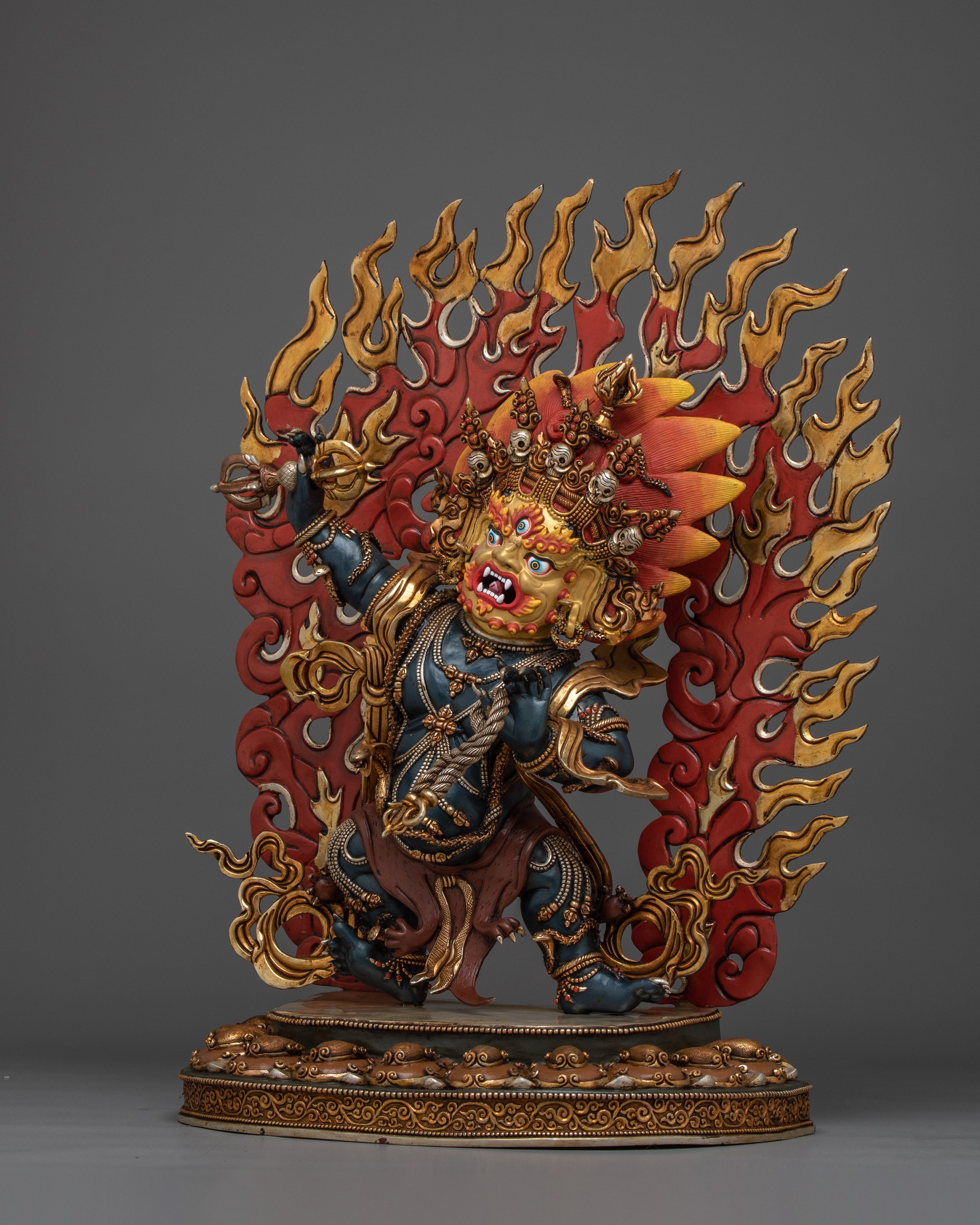 Vajrayana Guardian Deity Vajrapani | Wrathful Protector Statue