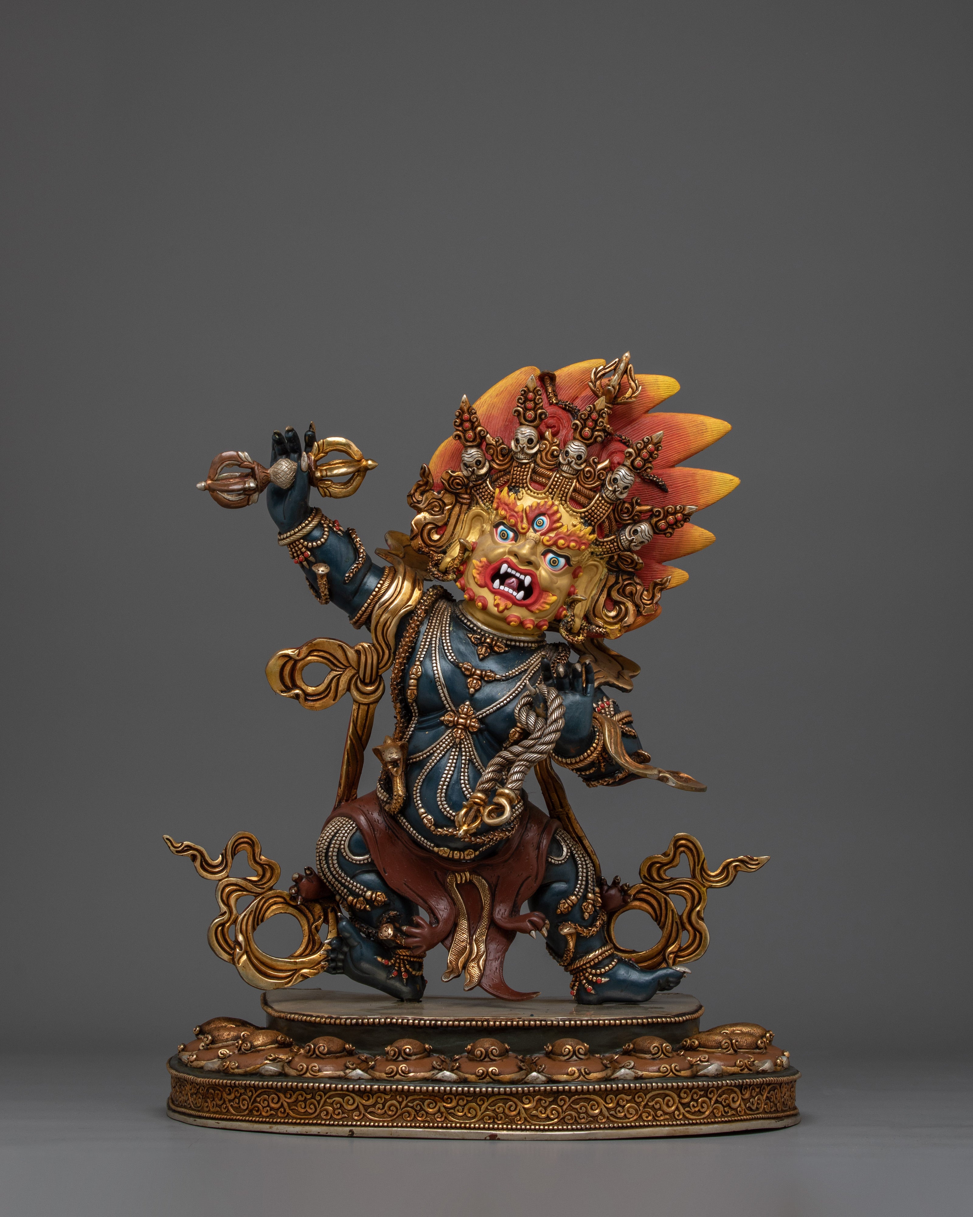 Vajrayana Guardian Deity Vajrapani | Wrathful Protector Statue