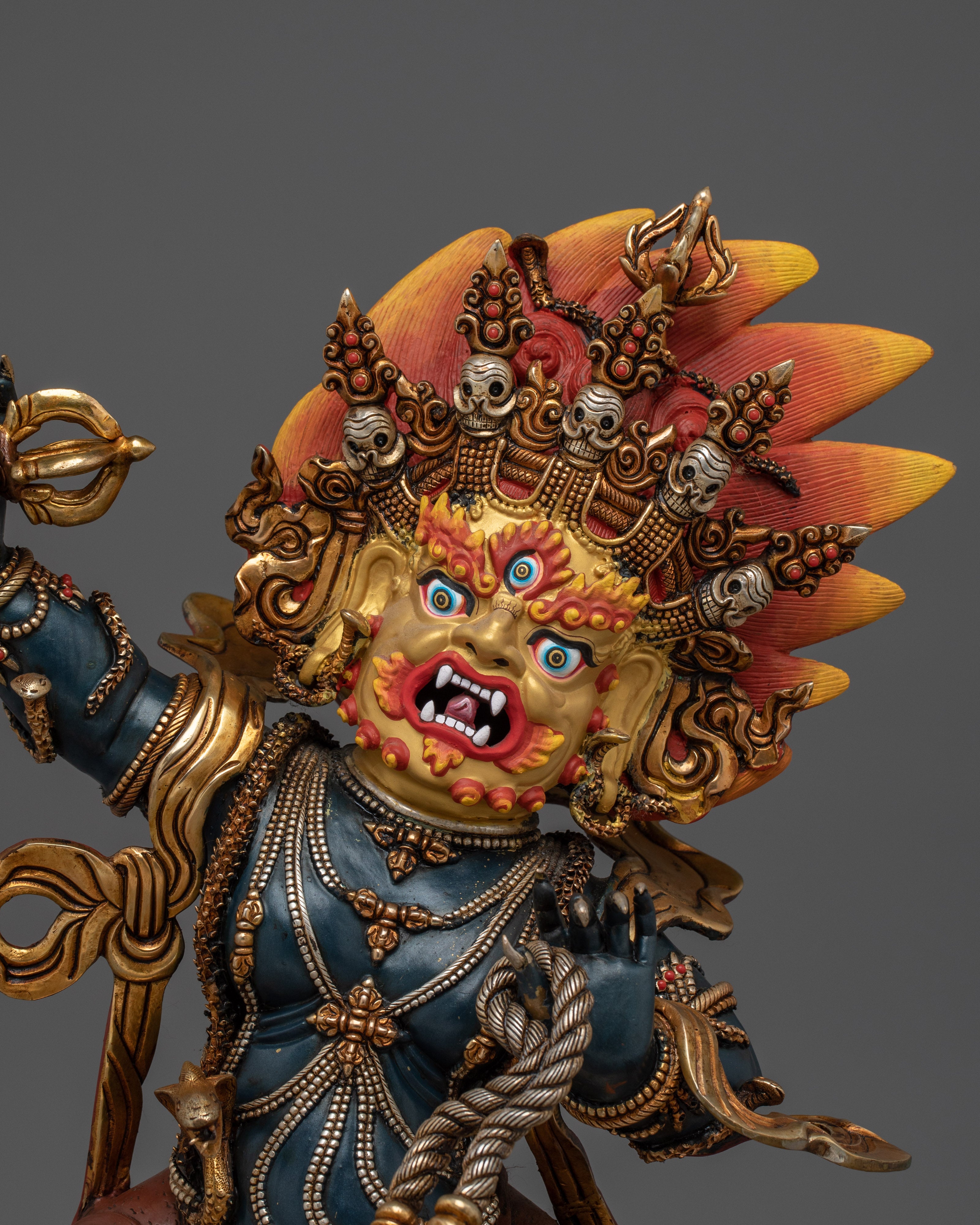 Vajrayana Guardian Deity Vajrapani | Wrathful Protector Statue
