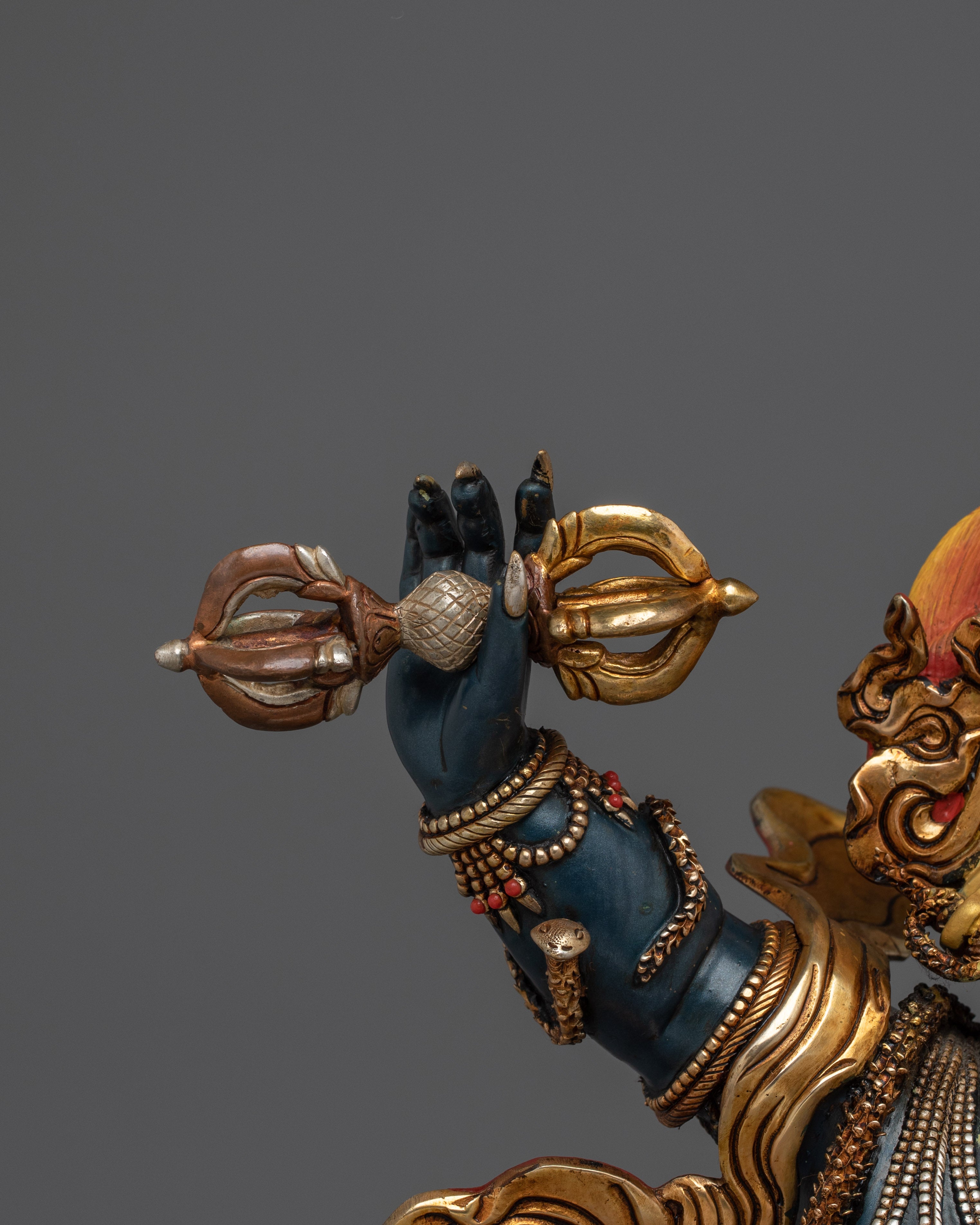 Vajrayana Guardian Deity Vajrapani | Wrathful Protector Statue