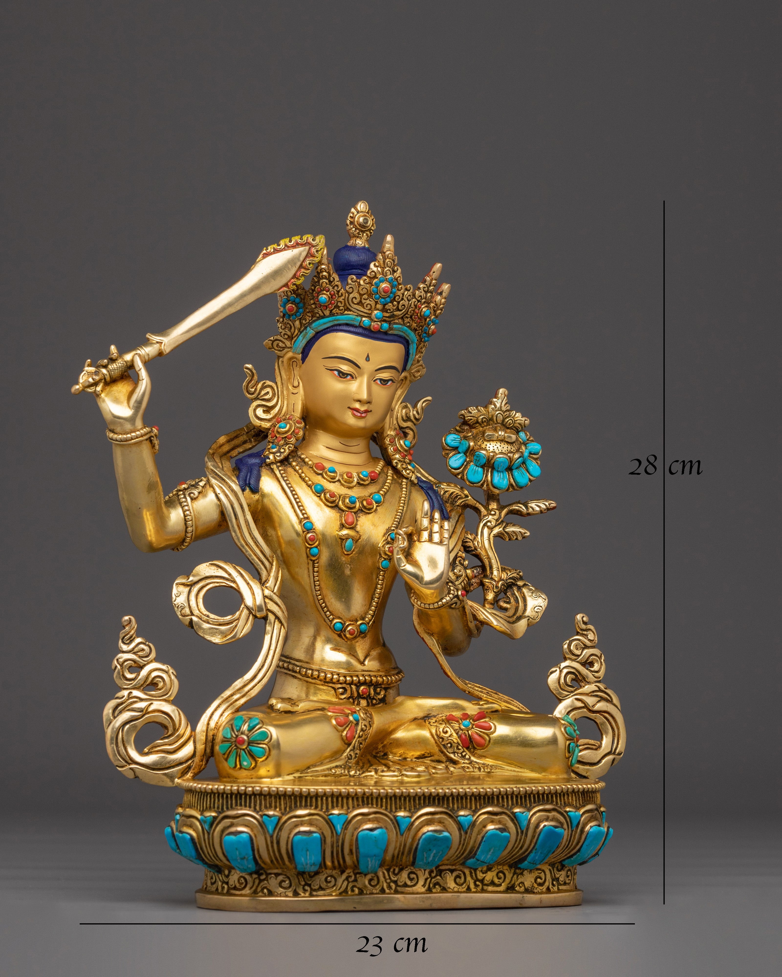 Golden Statue of Manjushri