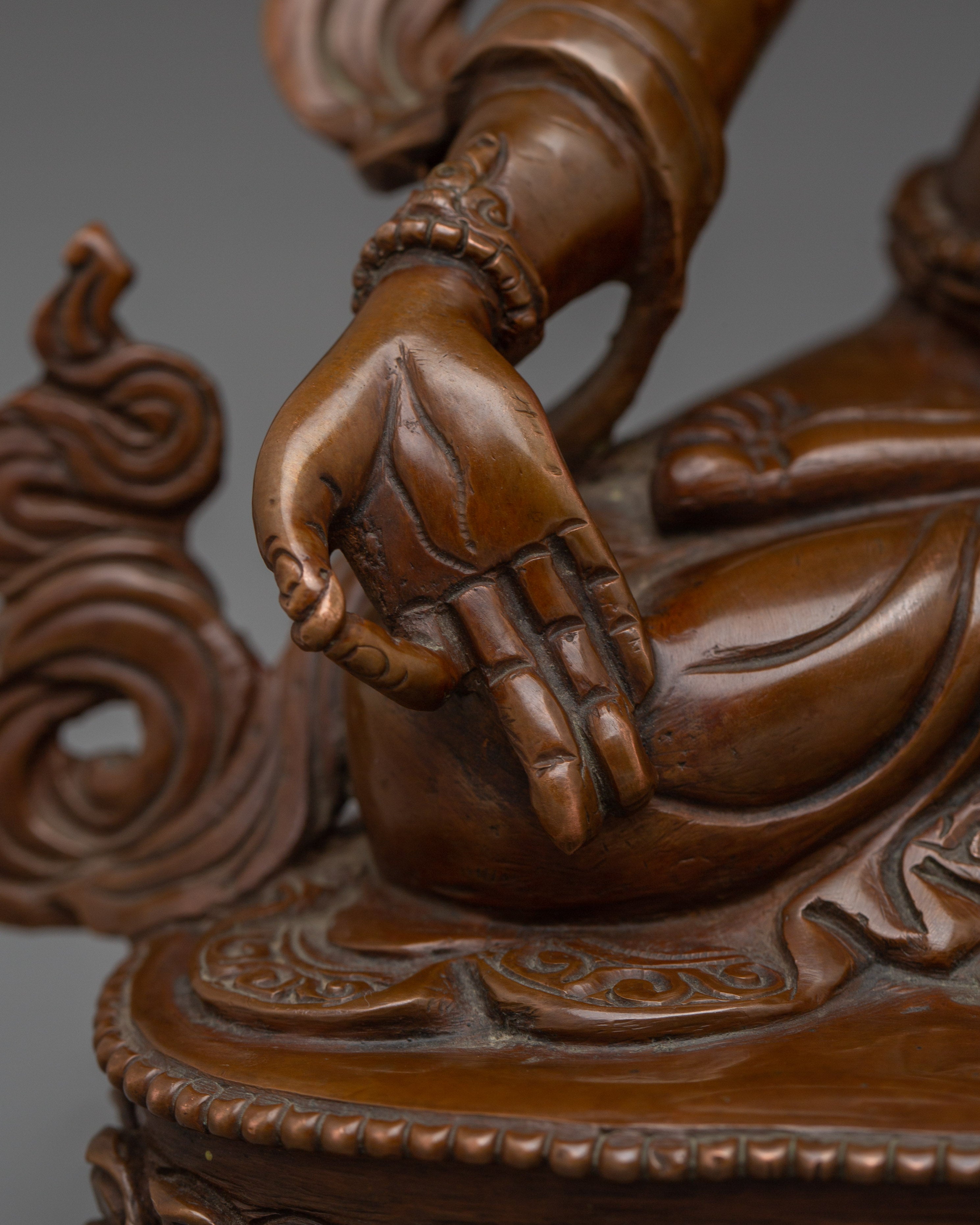 Oxidized Copper Statue of White Tara | Tibetan Healing Deity