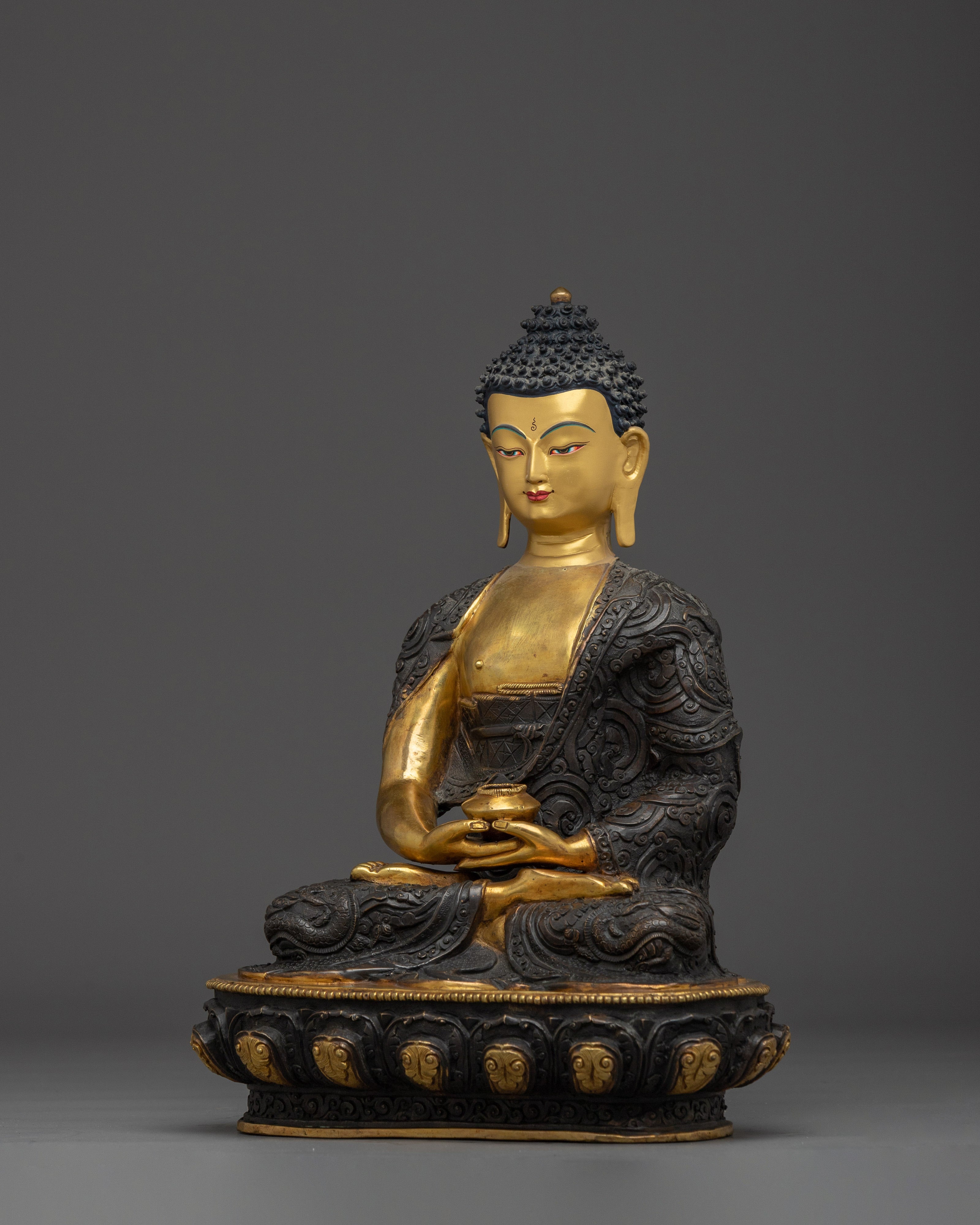 Amitabha Buddha Statue in 24K Gold-Gilded | Symbol of Infinite Light