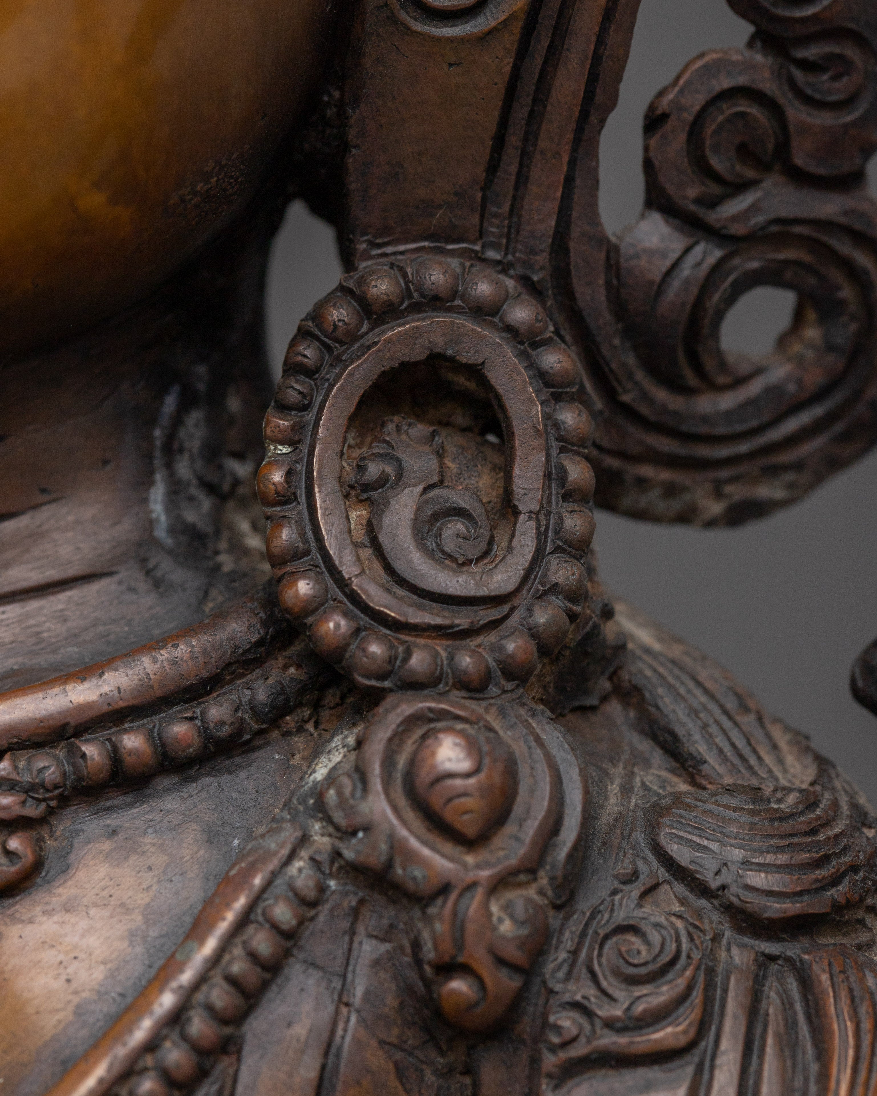 Manjushri Oxidized Copper Wisdom Deity | Perfect for Shrines, or Spiritual Spaces