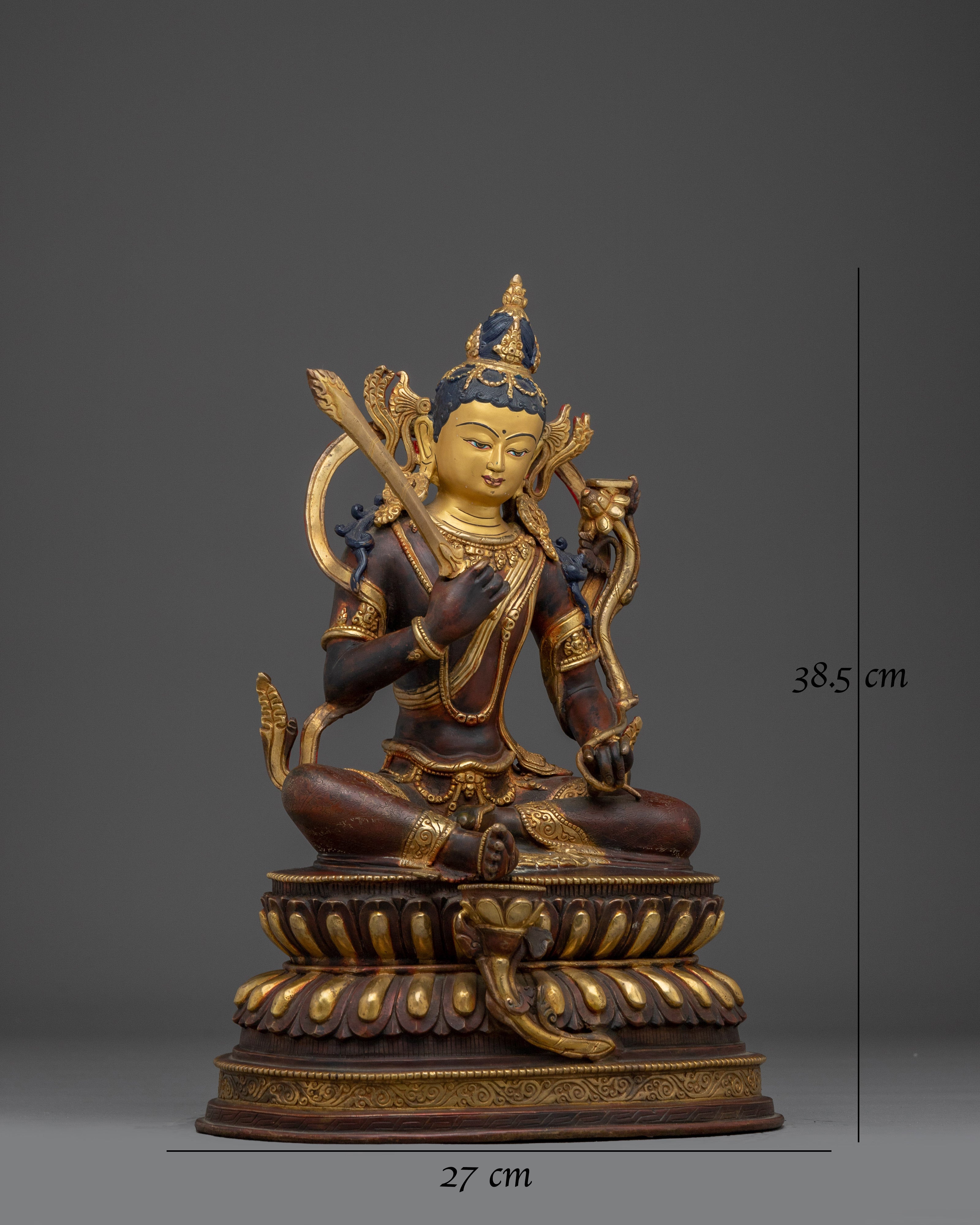 Himalayan Manjushri Bodhisattva Figurine