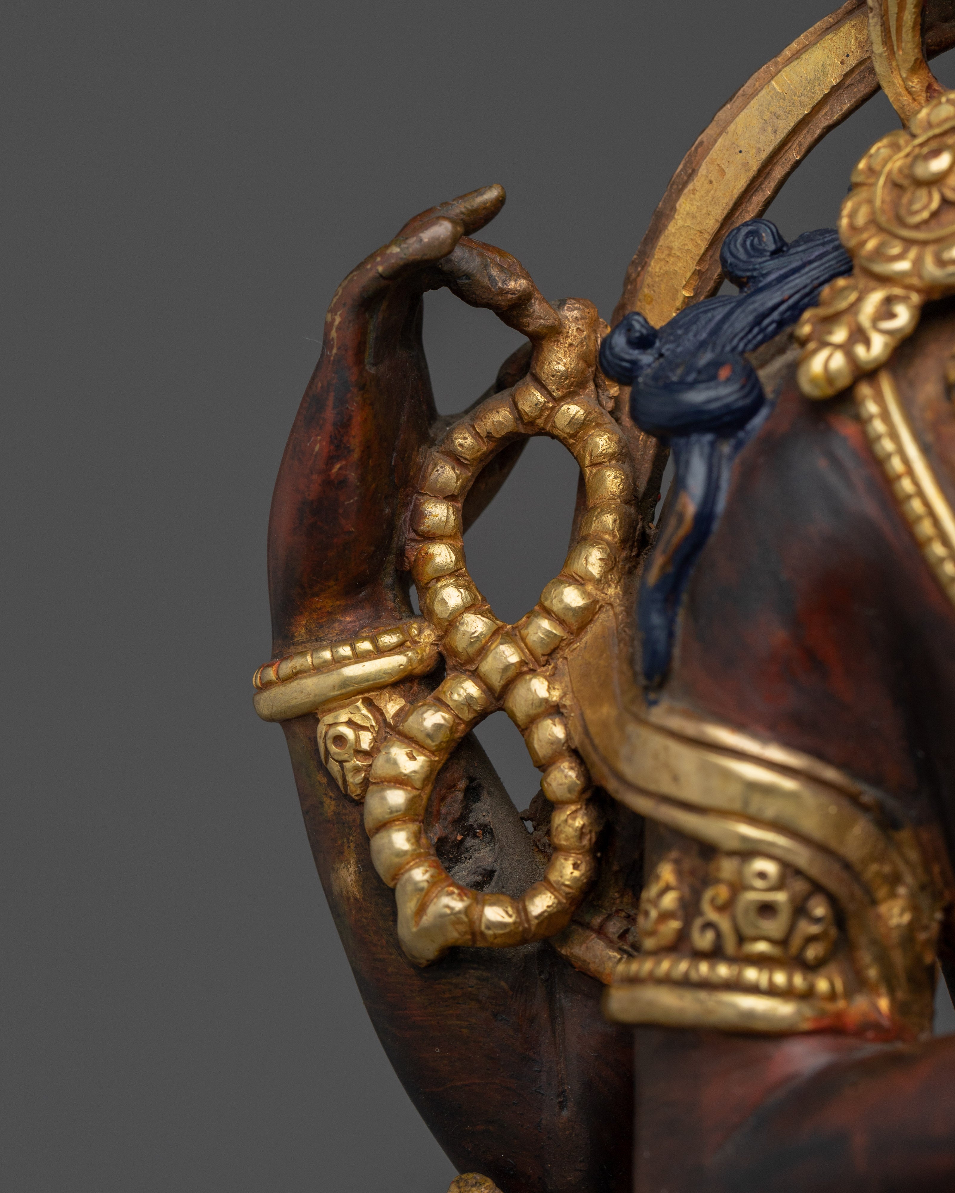 Golden Four Armed Chenrezig Figurine | Spiritual Enlightenment