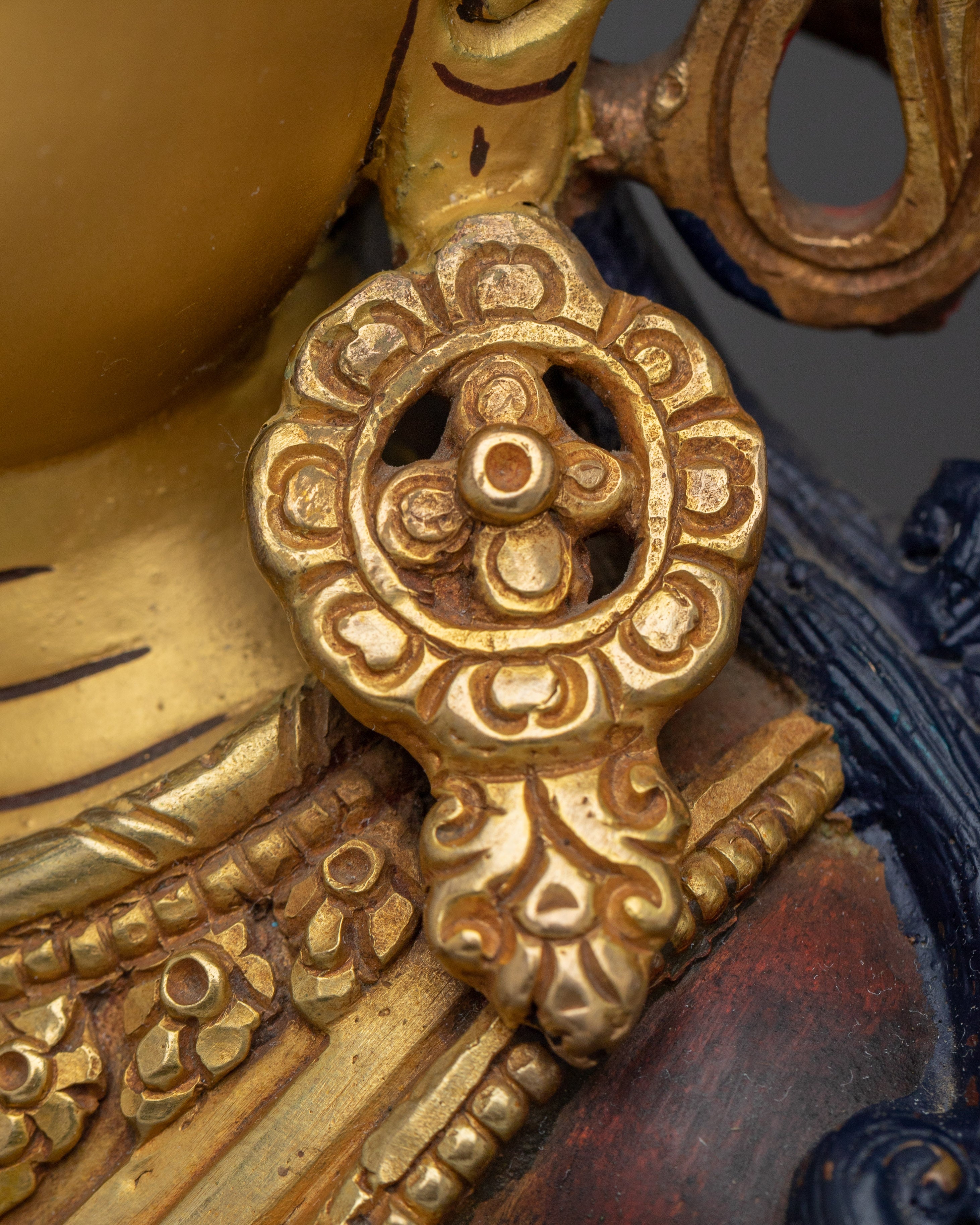 Golden Four Armed Chenrezig Figurine | Spiritual Enlightenment